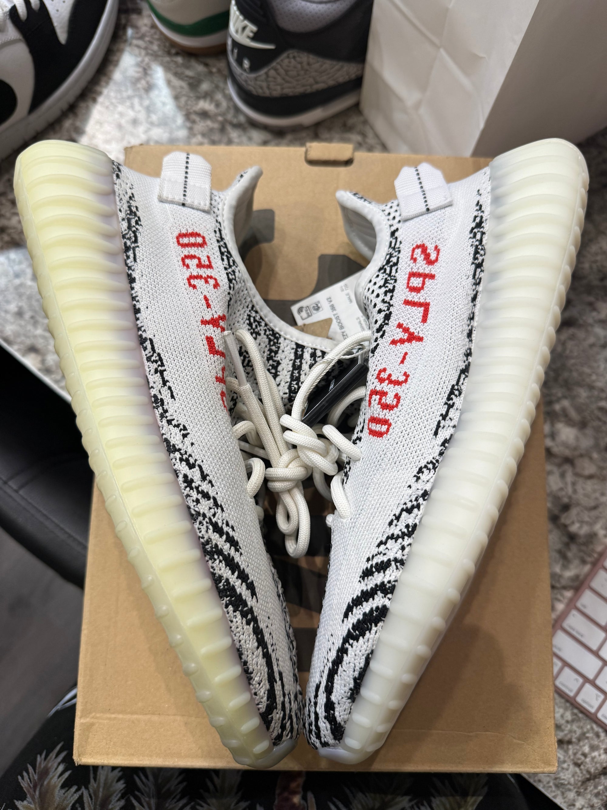 adidas Yeezy Boost 350 V2 Zebra (DISCOLORED)