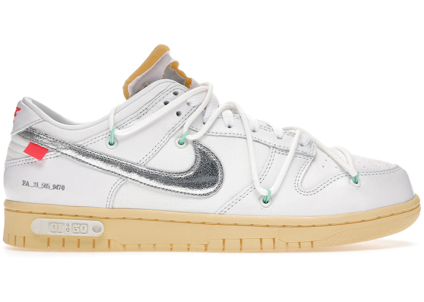 Nike Dunk Low Off-White Lot 1 (Yellowing)