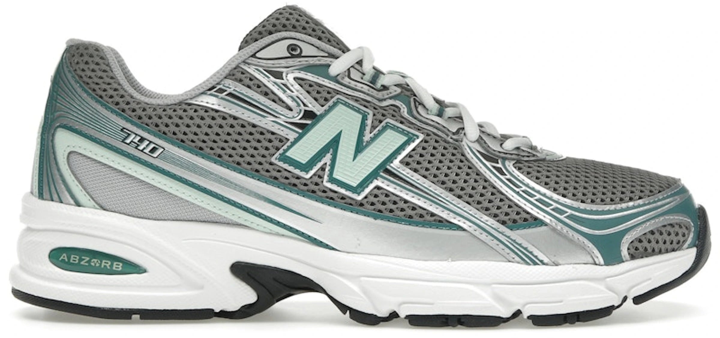 New Balance 740v2 Silver Metallic New Spruce – Coolkicks
