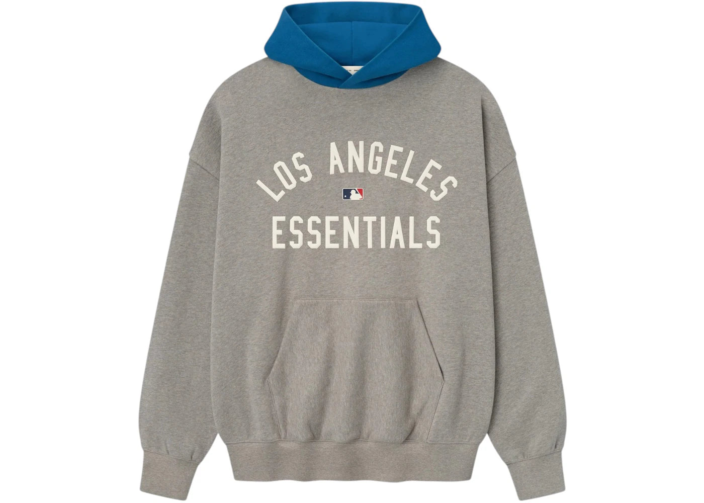 Fear of God Essentials Dodgers Sport Hoodie Concrete Heather/Blue Sapphire