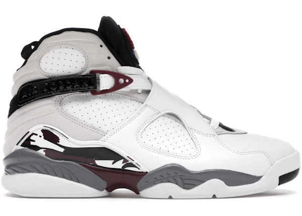 Jordan 8 Retro White Burgundy (Women's) (YELLOWING) (DAMAGED BOX)