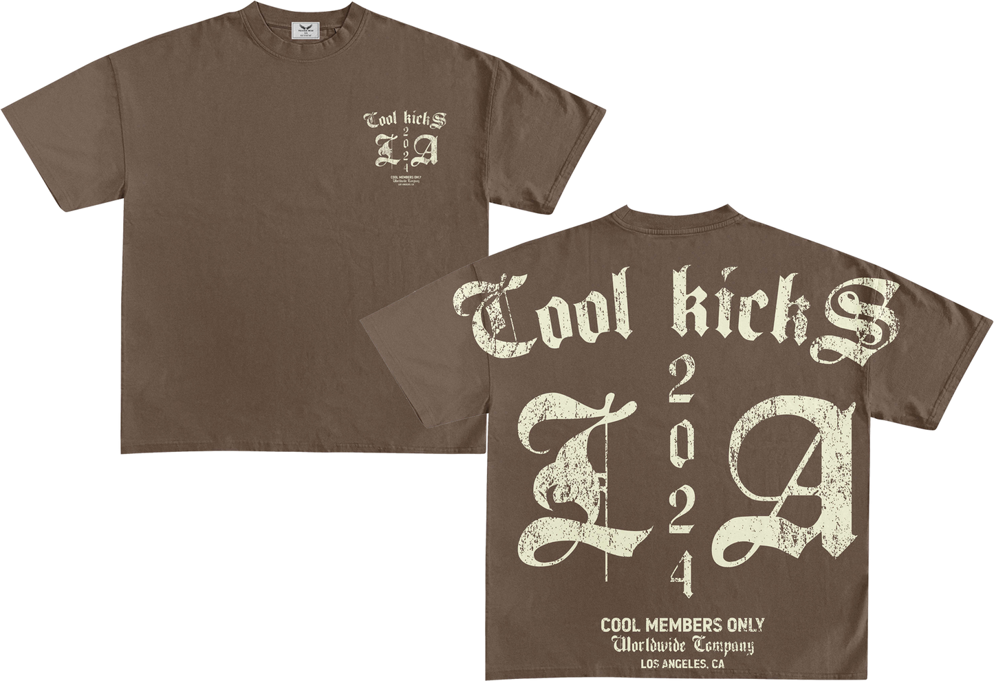 LA Members Only Cool Kicks | Tshirt - Chocolate Brown