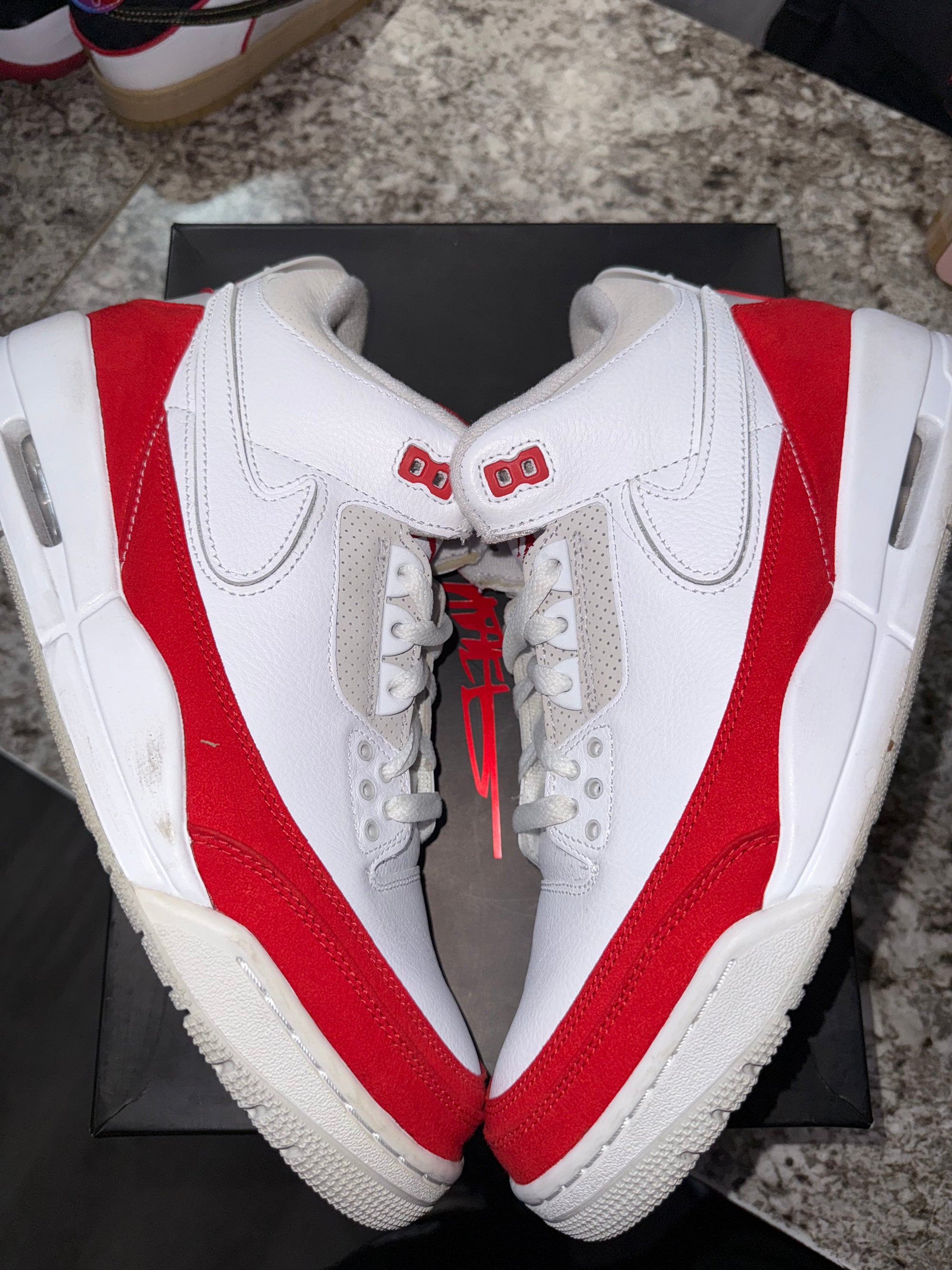 Jordan 3 Retro Tinker White University Red