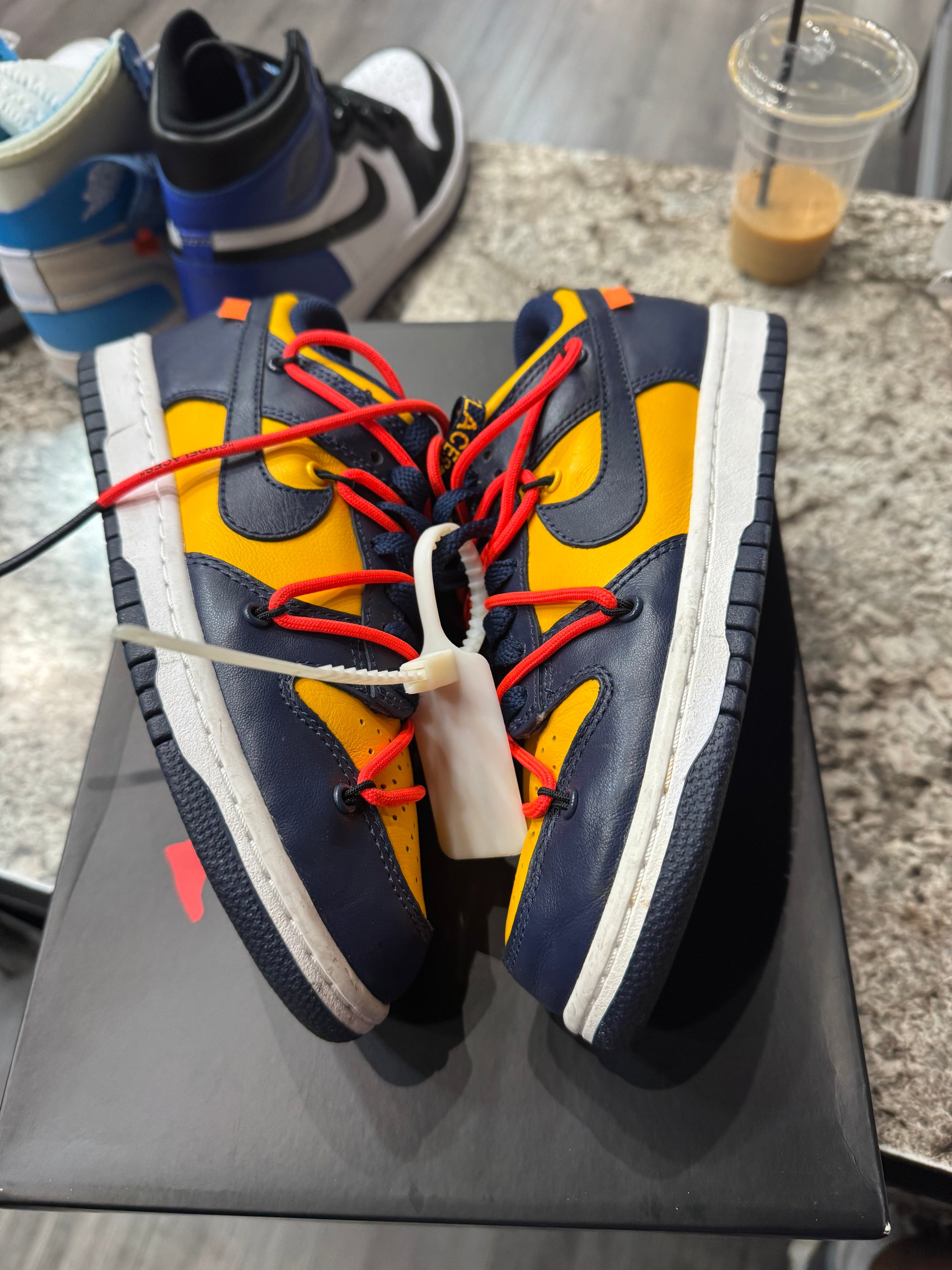 Nike Dunk Low Off-White University Gold (NO BOX)