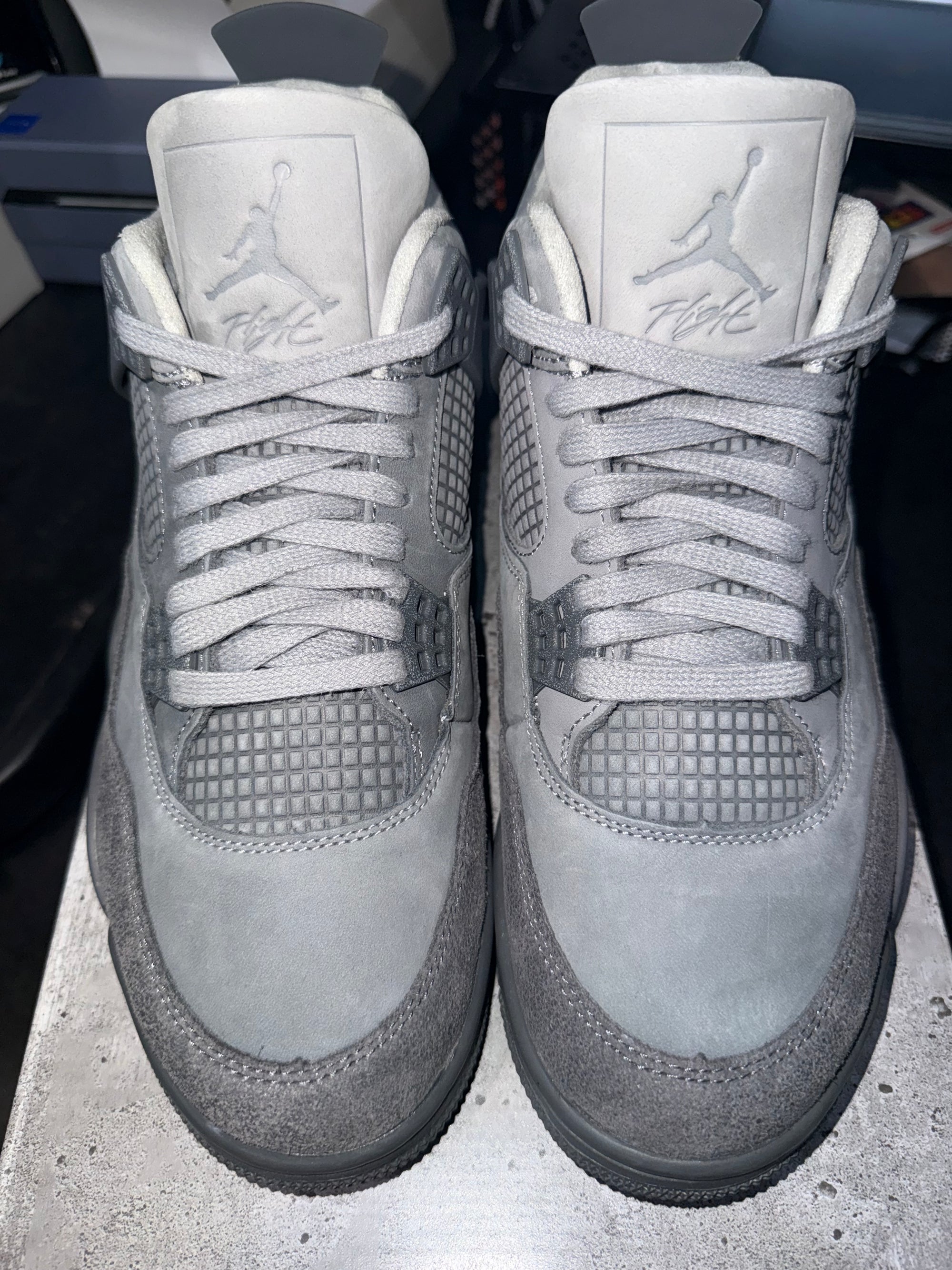 Jordan 4 Retro SE Paris Olympics Wet Cement (DAMAGED BOX, MISSING LABEL)