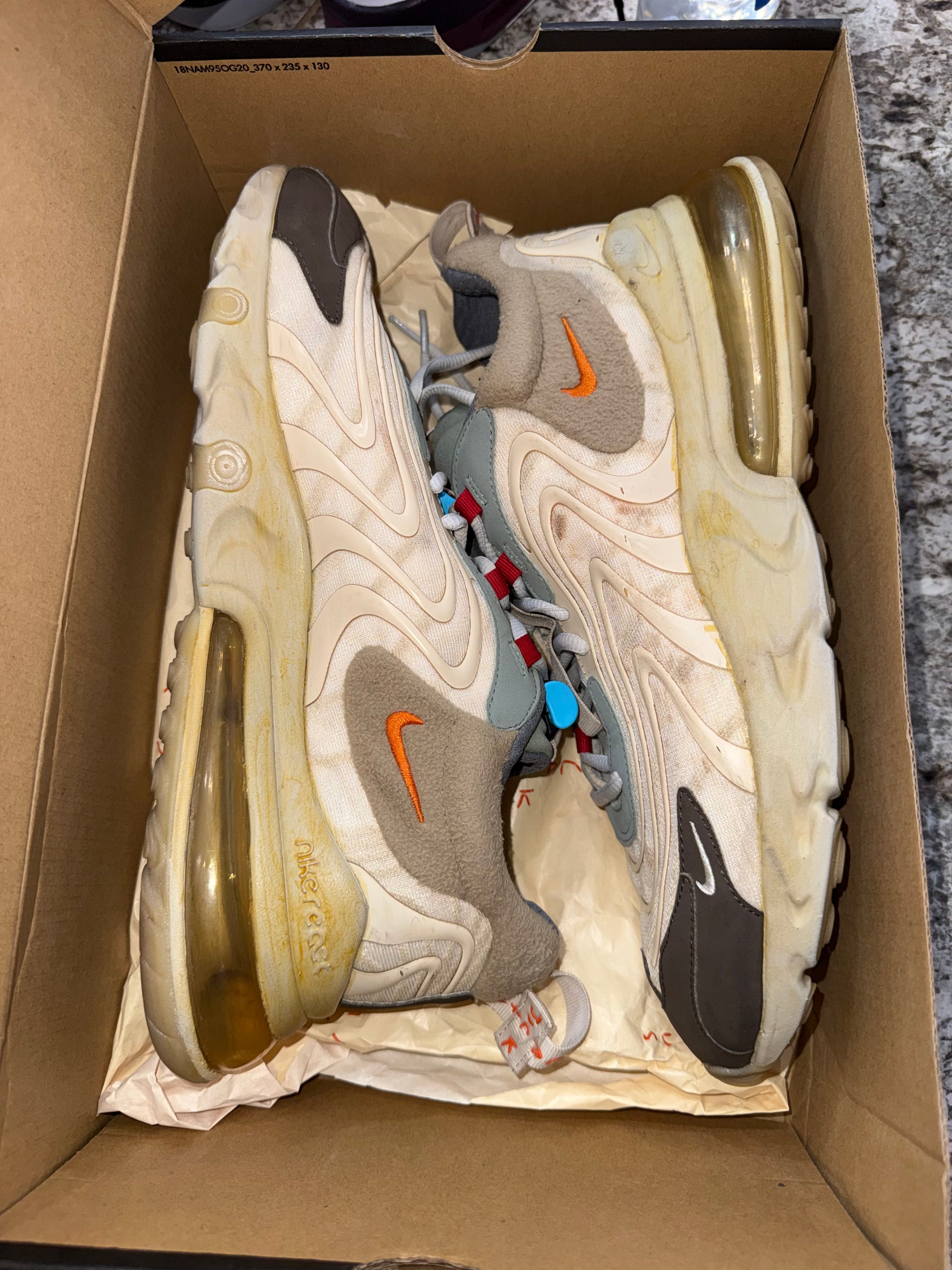 Nike Air Max 270 React ENG Travis Scott Cactus Trails