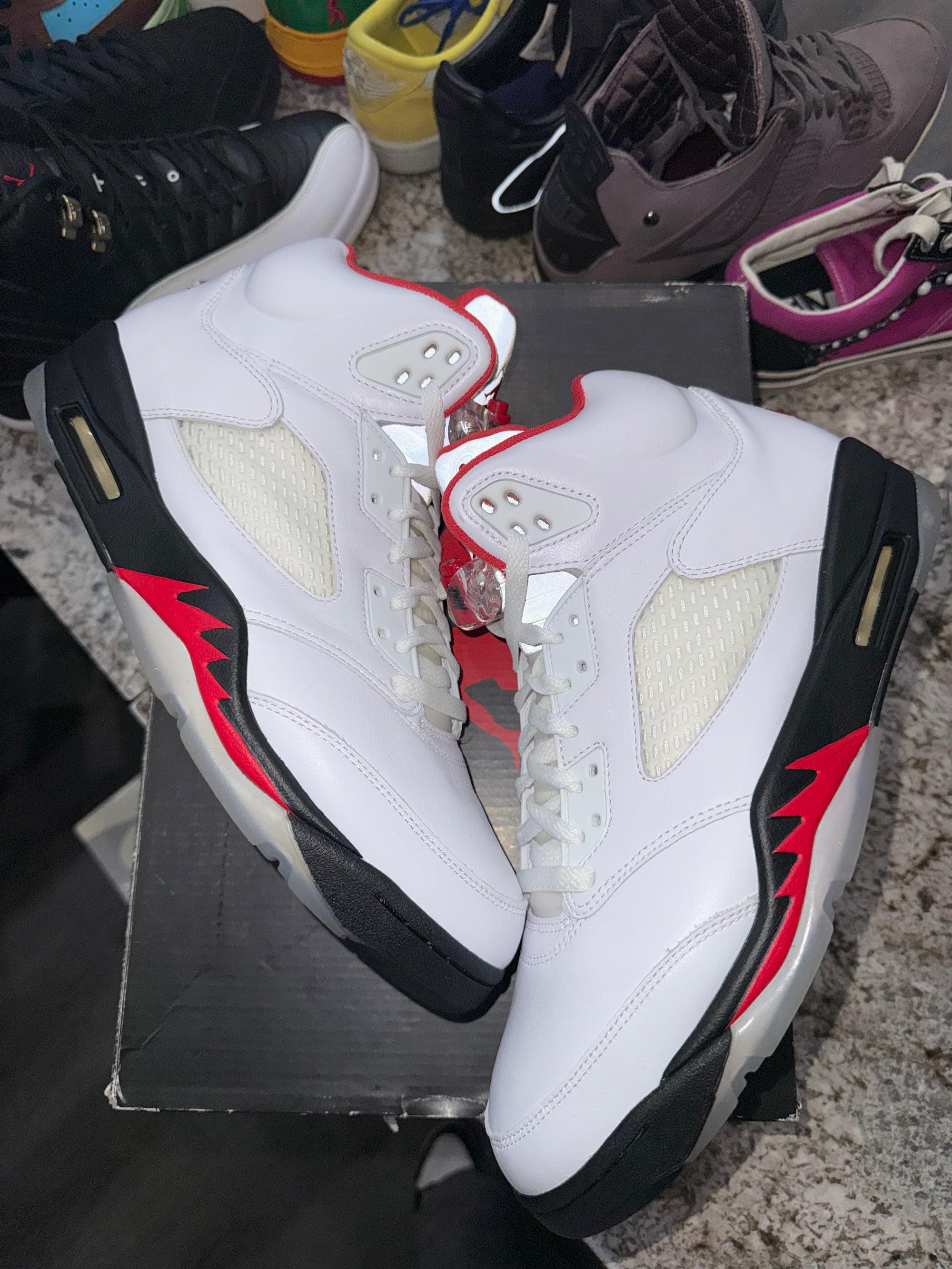 Jordan 5 Retro Fire Red Silver Tongue (2020)