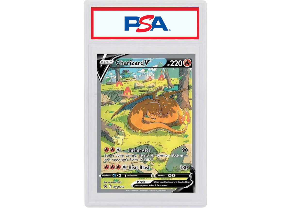 Charizard V 2022 Pokémon Sword & Shield Ultra Premium Collection - Charizard Full Art Promo SWSH#260 PSA 9