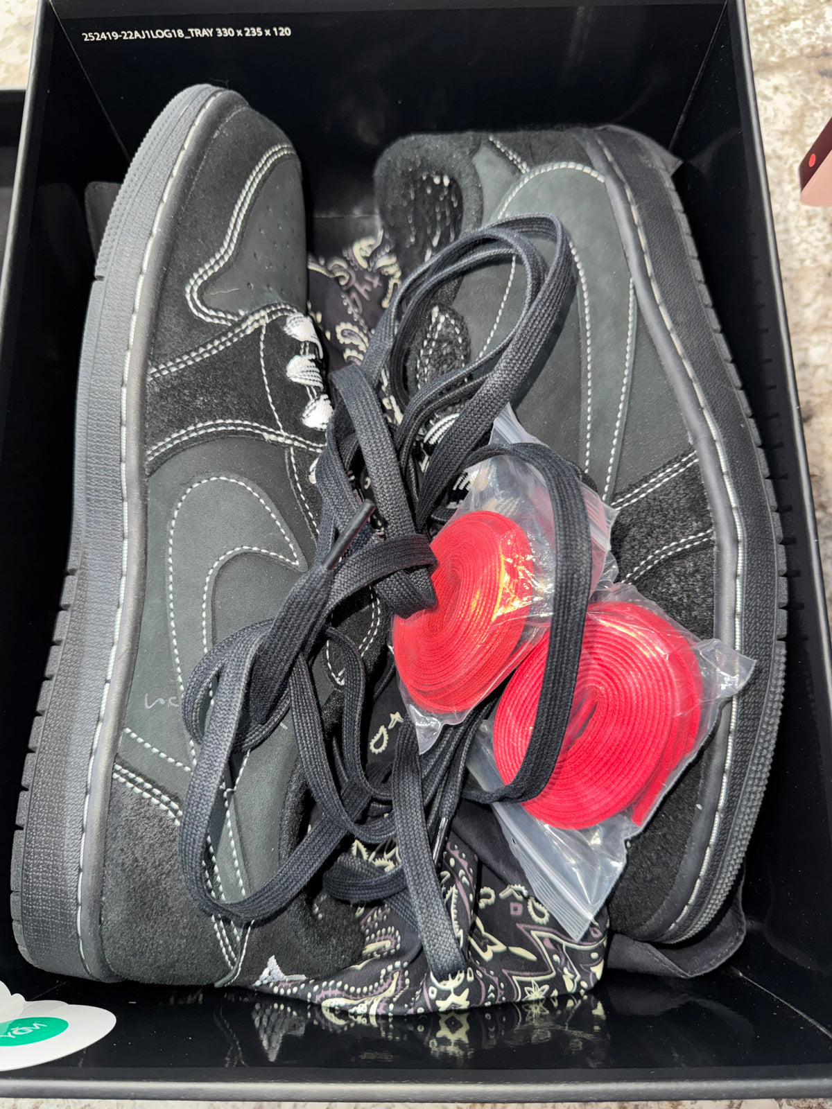 Jordan 1 Retro Low OG SP Travis Scott Black Phantom