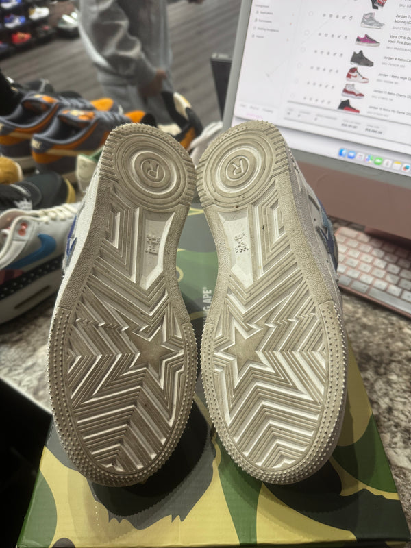 A Bathing Ape Bape Sta Low ABC Camo White Blue (2025)