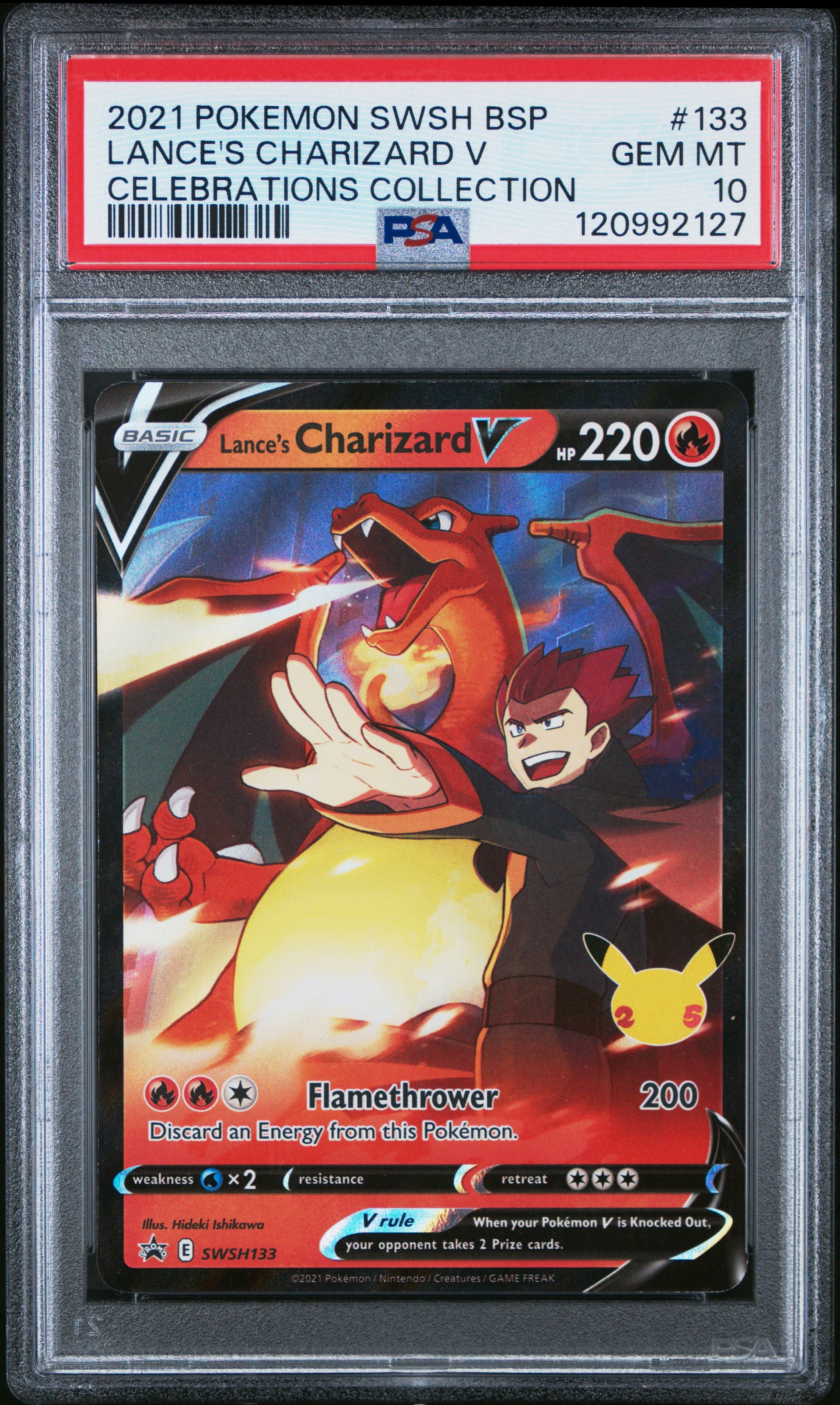 2021 Lance's Charizard V Celebrations #133 PSA 10