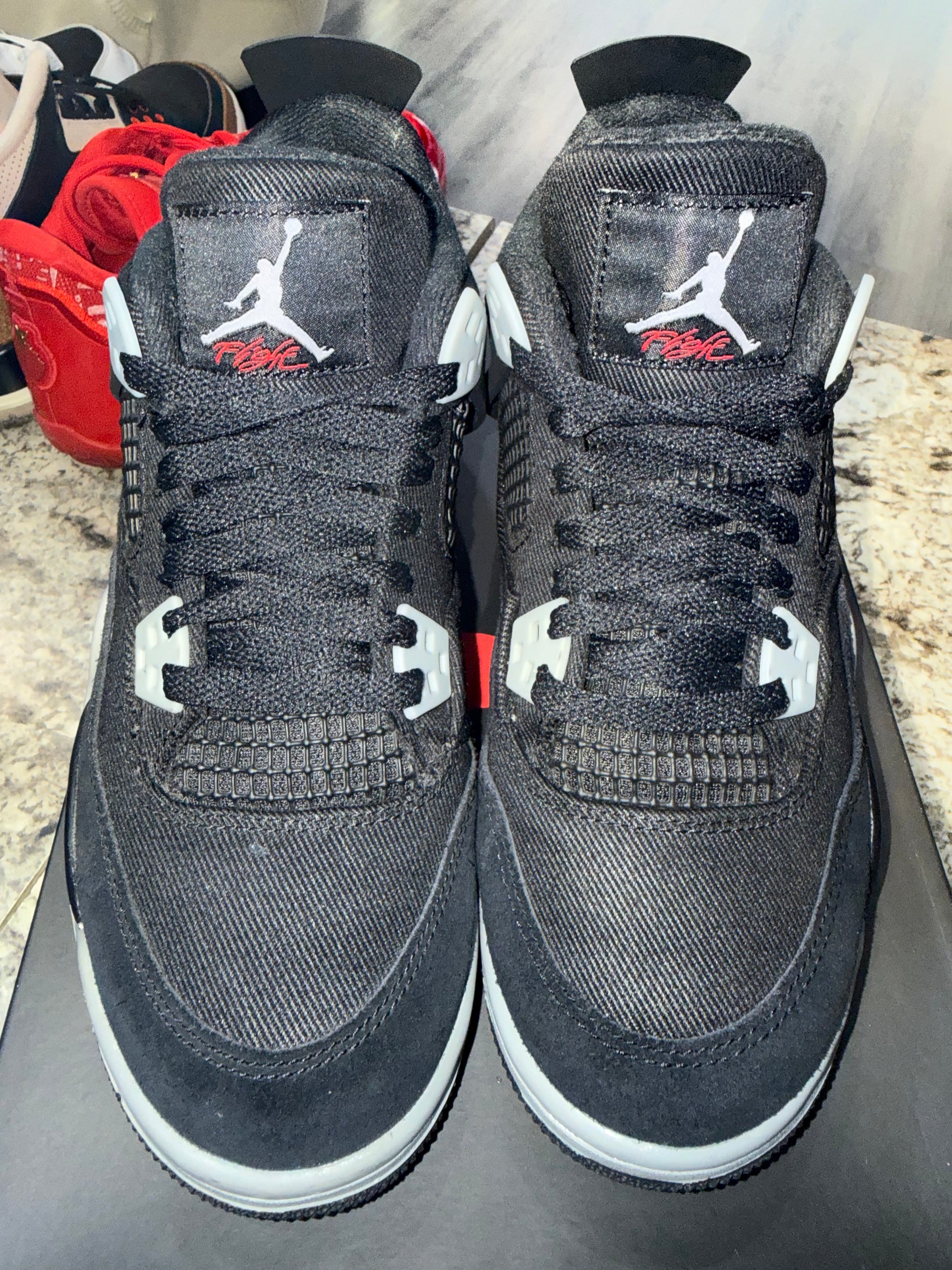 Jordan 4 Retro Black Canvas (GS)