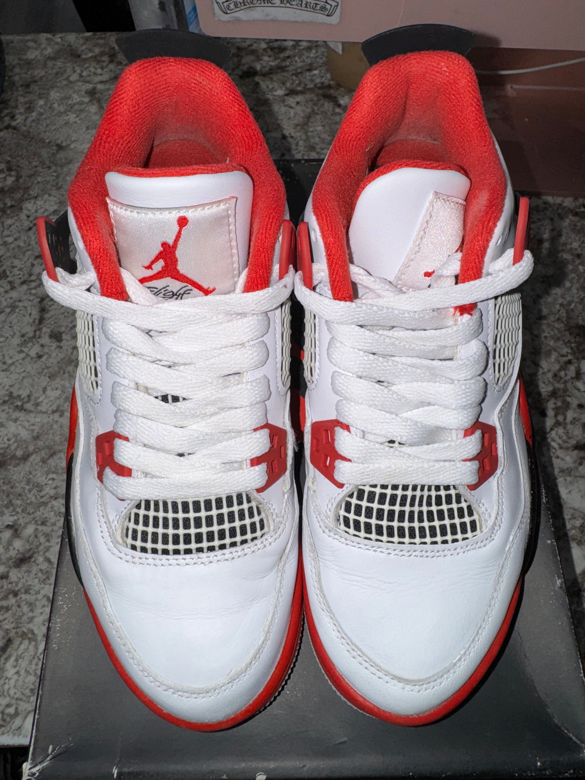 Jordan 4 Retro Fire Red (2020) (GS) (DAMAGED BOX)