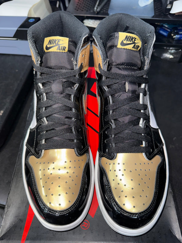 Jordan 1 Retro High NRG Patent Gold Toe