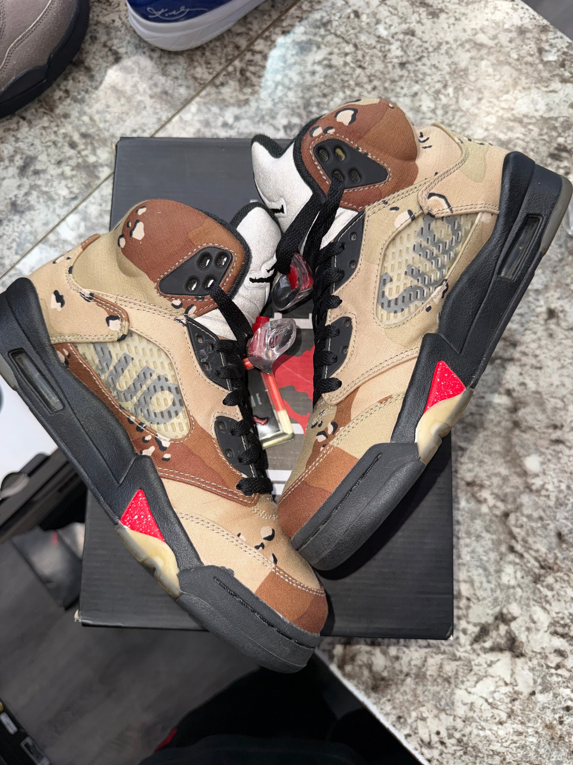 Jordan 5 Retro Supreme Desert Camo
