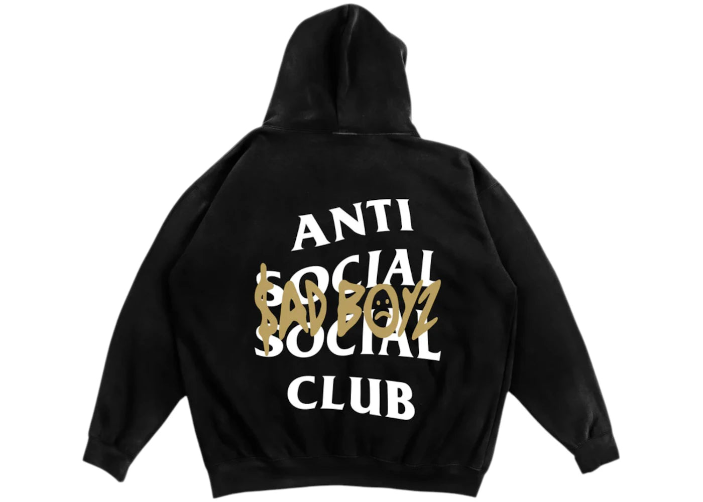 Anti Social Social Club Sadboyz Sad And Anti Social Hoodie Black