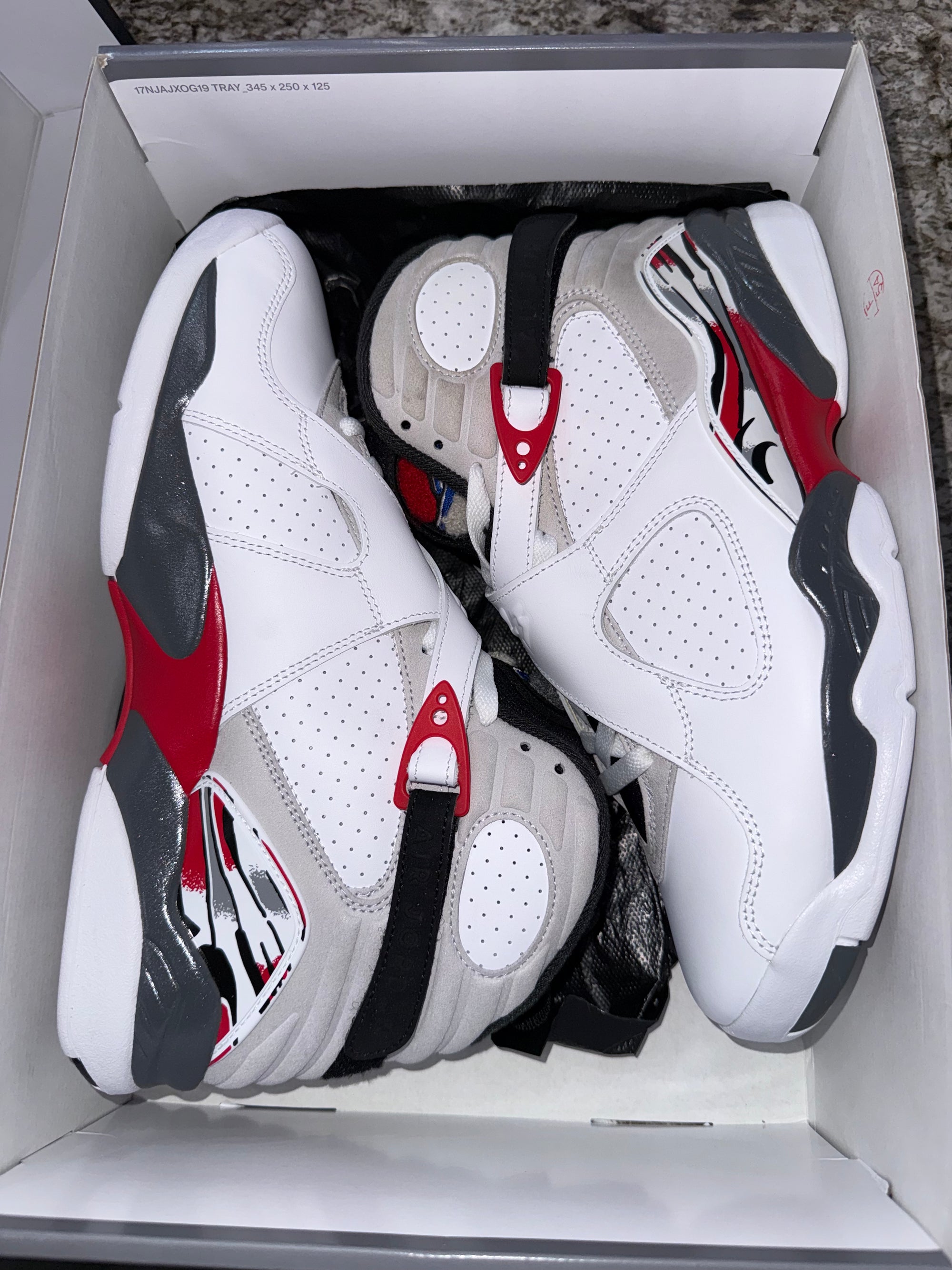 Jordan 8 Retro White True Red (2025)