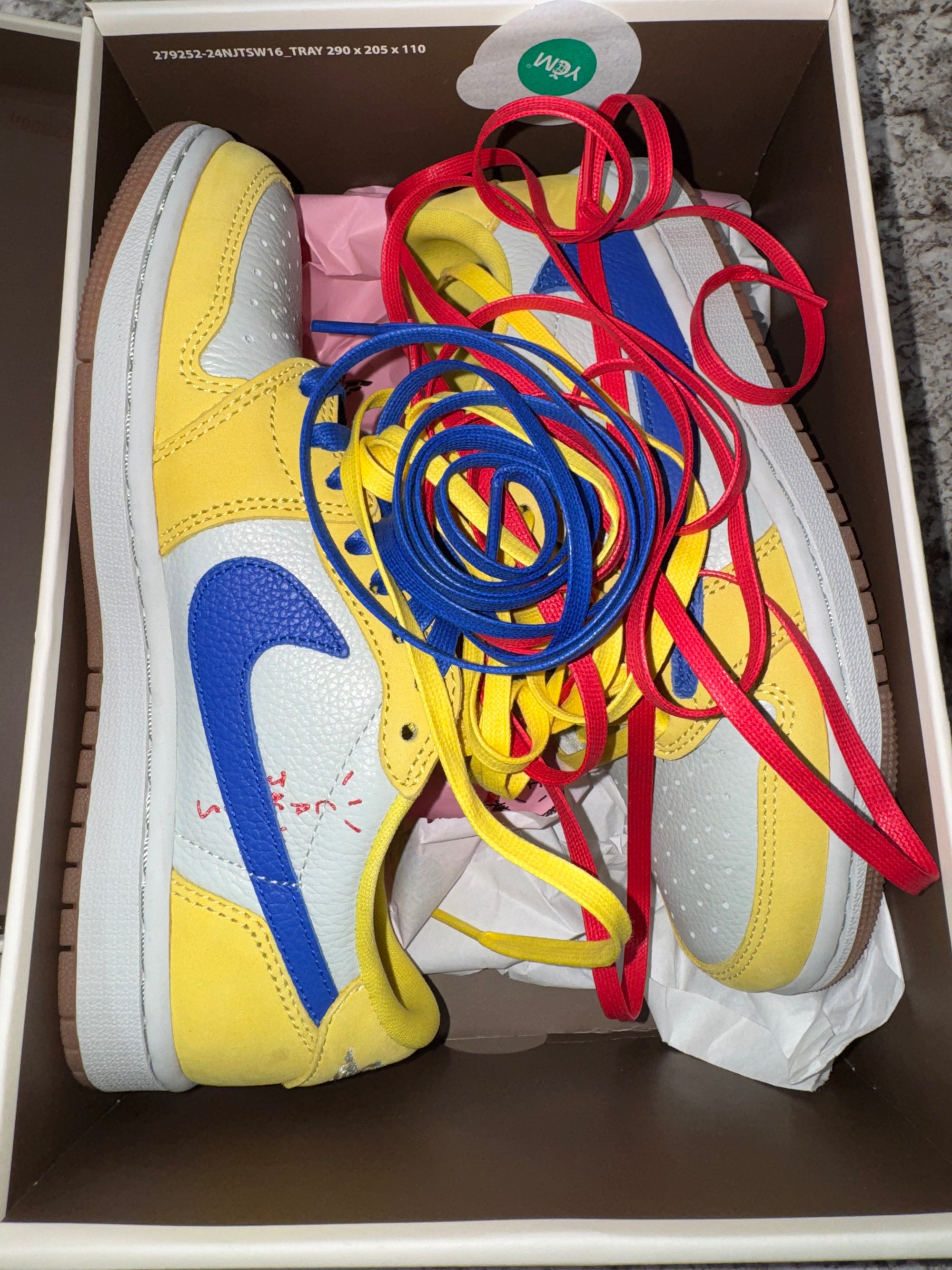 Jordan 1 Retro Low OG SP Travis Scott Canary (Women's)