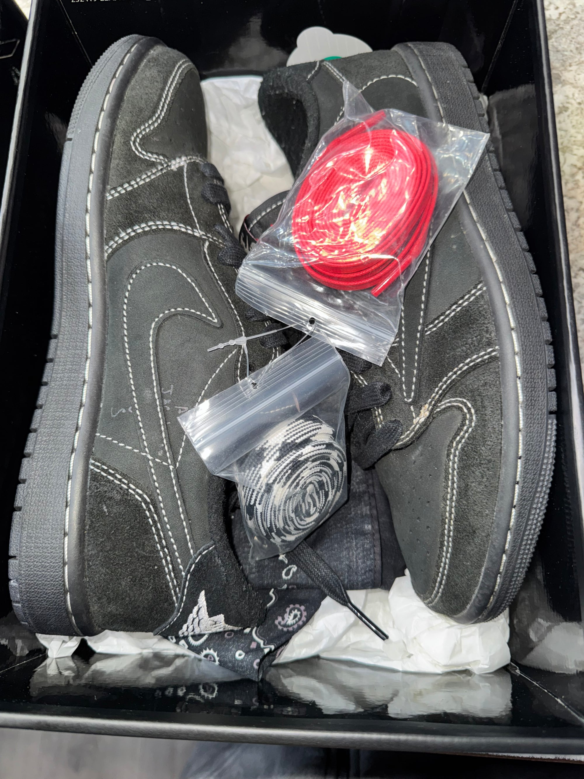 Jordan 1 Retro Low OG SP Travis Scott Black Phantom