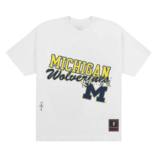 Travis Scott "University of Michigan T-Shirt Handdrawn" White