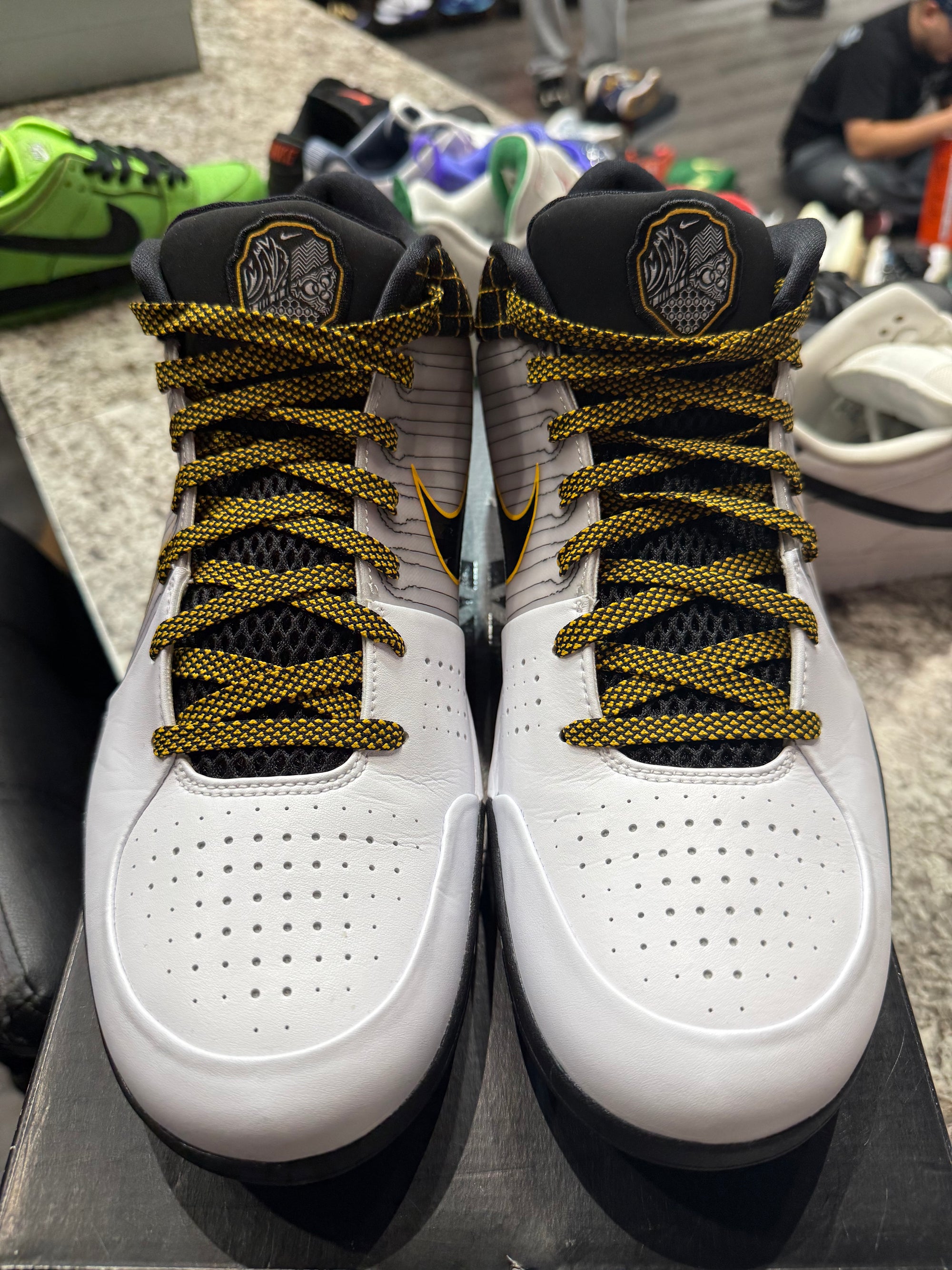 Nike Kobe 4 Protro White Black Del Sol (YARD SALE)