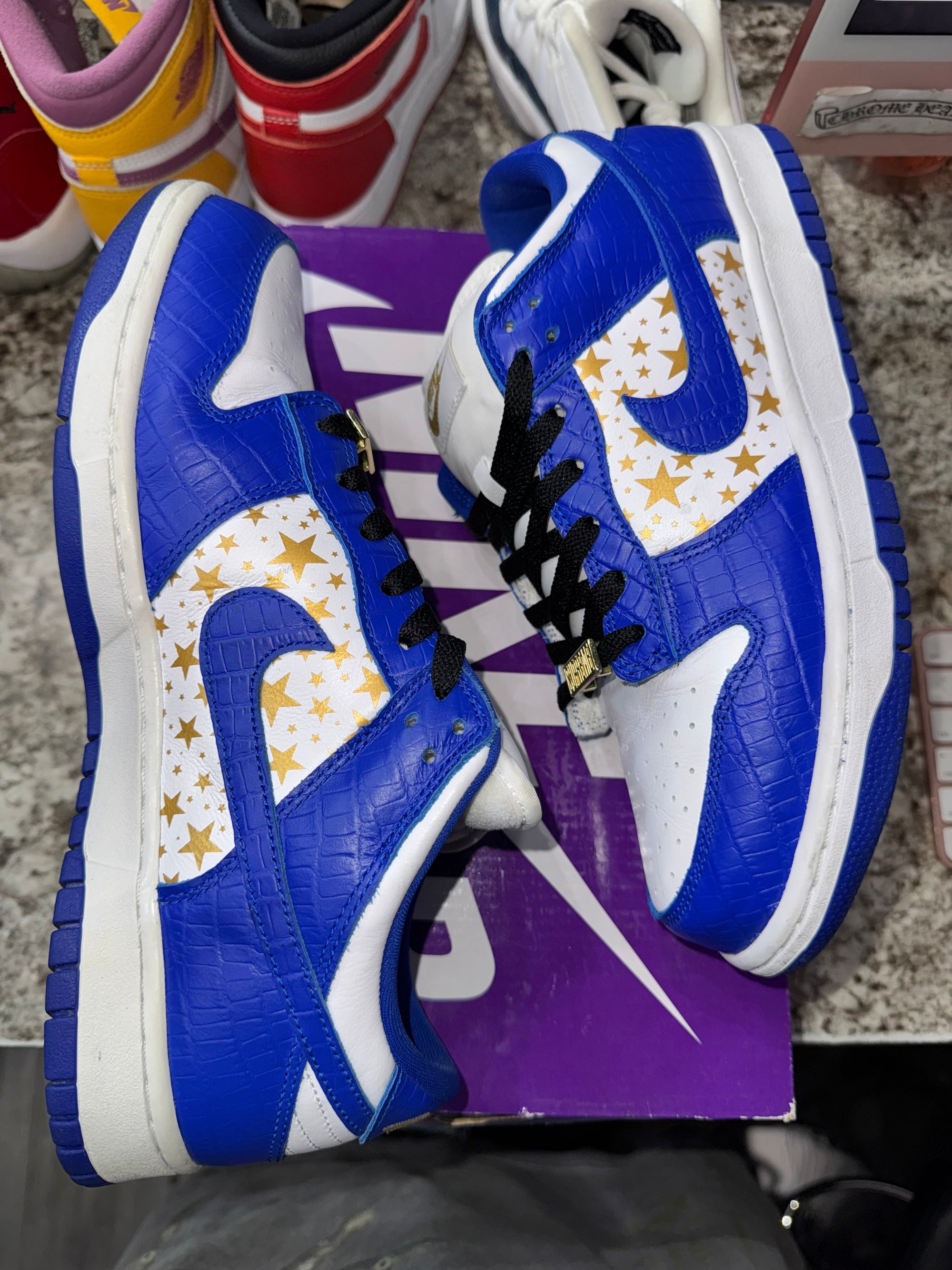 Nike SB Dunk Low Supreme Stars Hyper Royal (2021) (DAMAGED BOX)