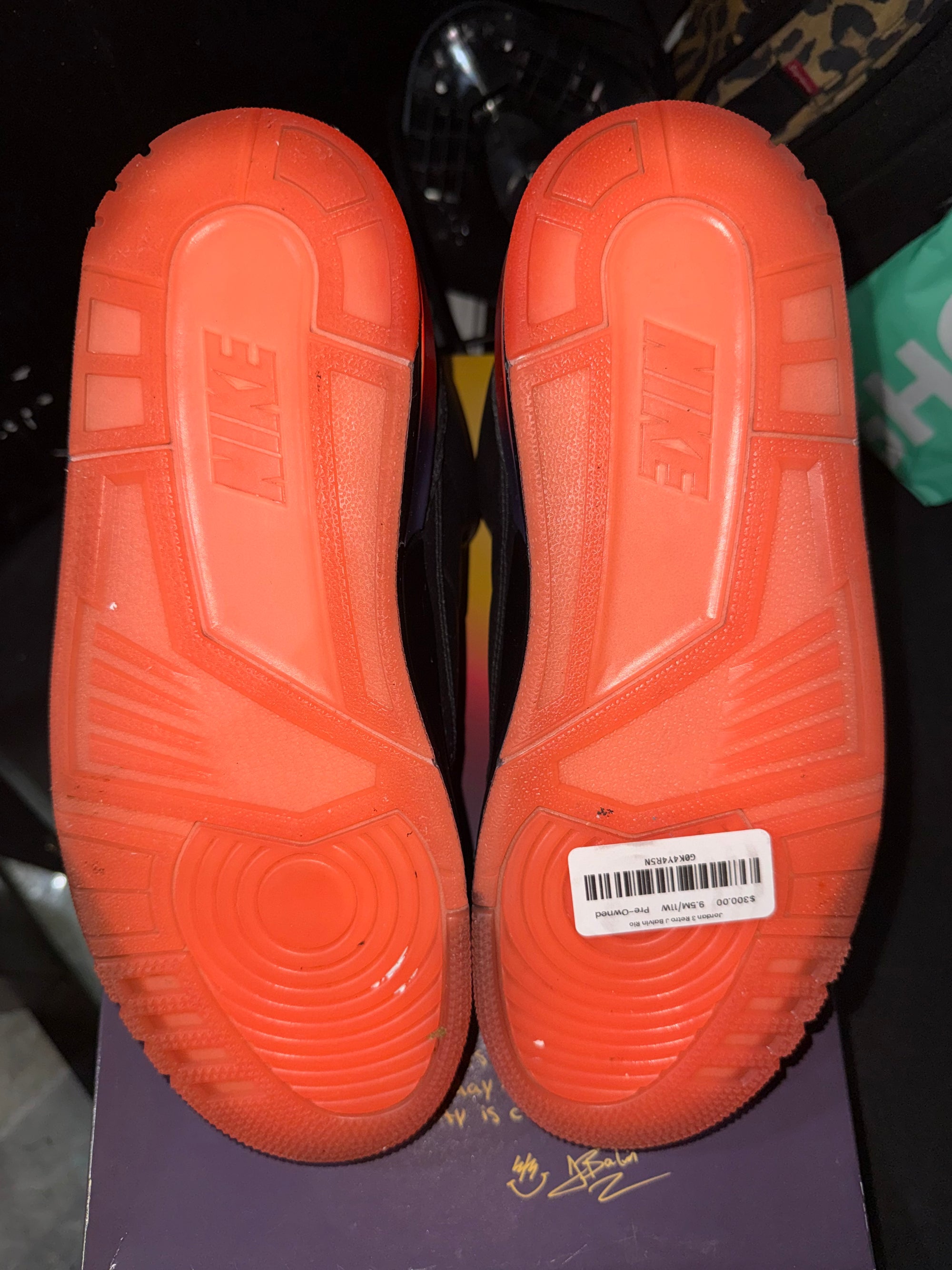 Jordan 3 Retro J Balvin Rio (SLEEVE MISSING)