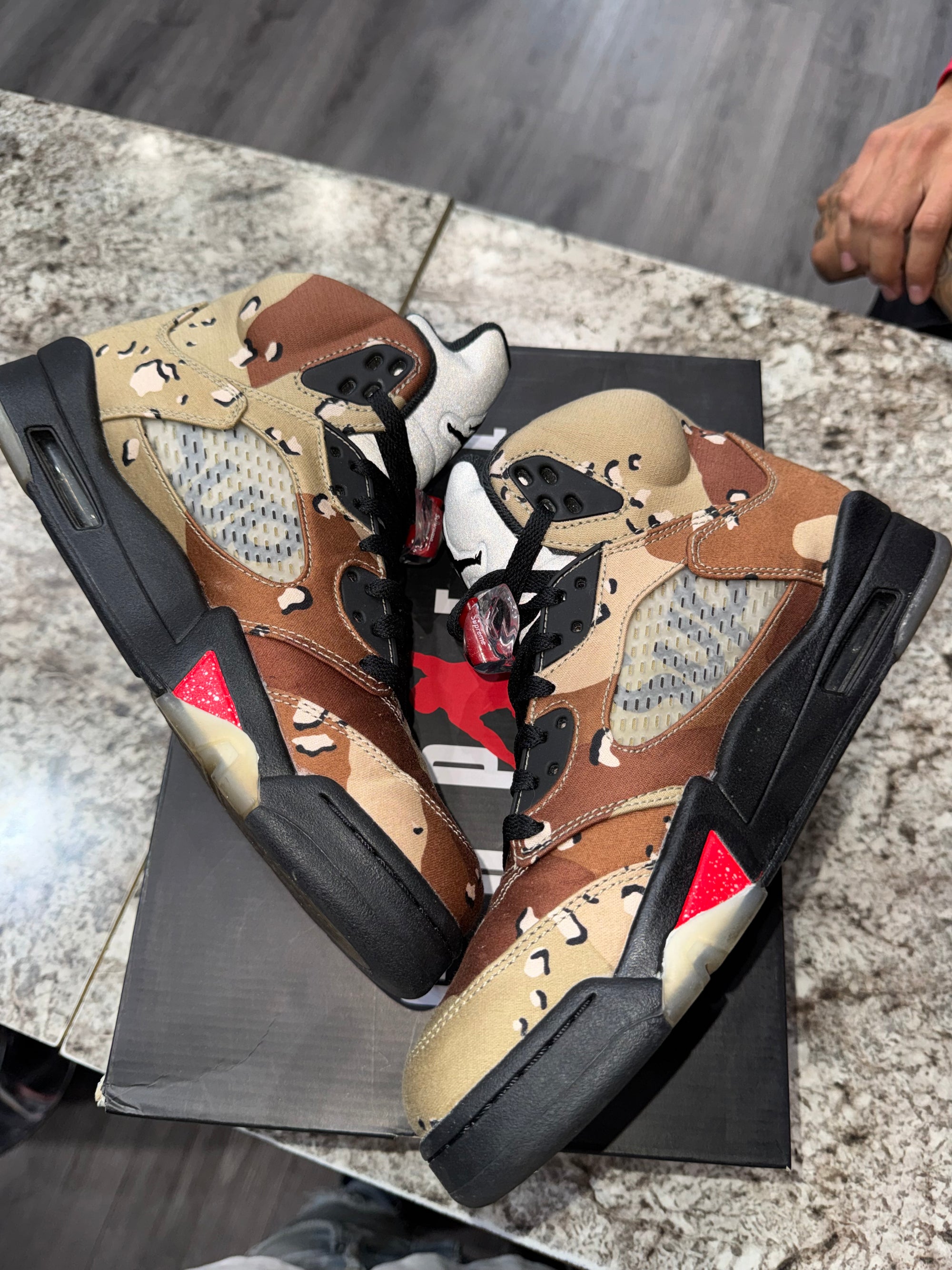 Jordan 5 Retro Supreme Desert Camo
