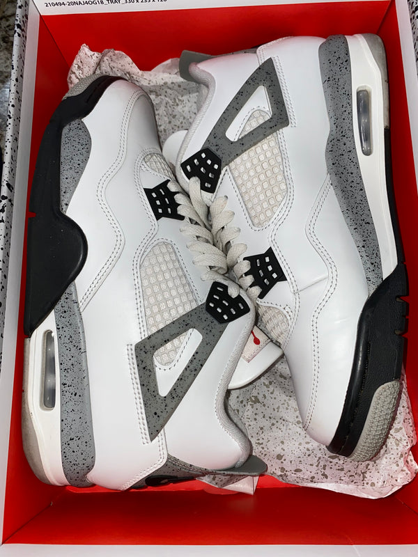 Jordan 4 Retro White Cement (2025) (DAMAGED BOX)
