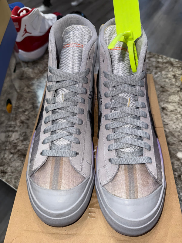 Nike Blazer Mid Off-White Wolf Grey Serena Queen