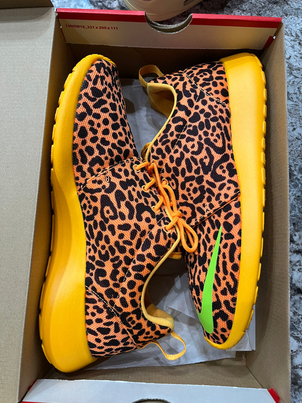 Nike Roshe Run Orange Leopard