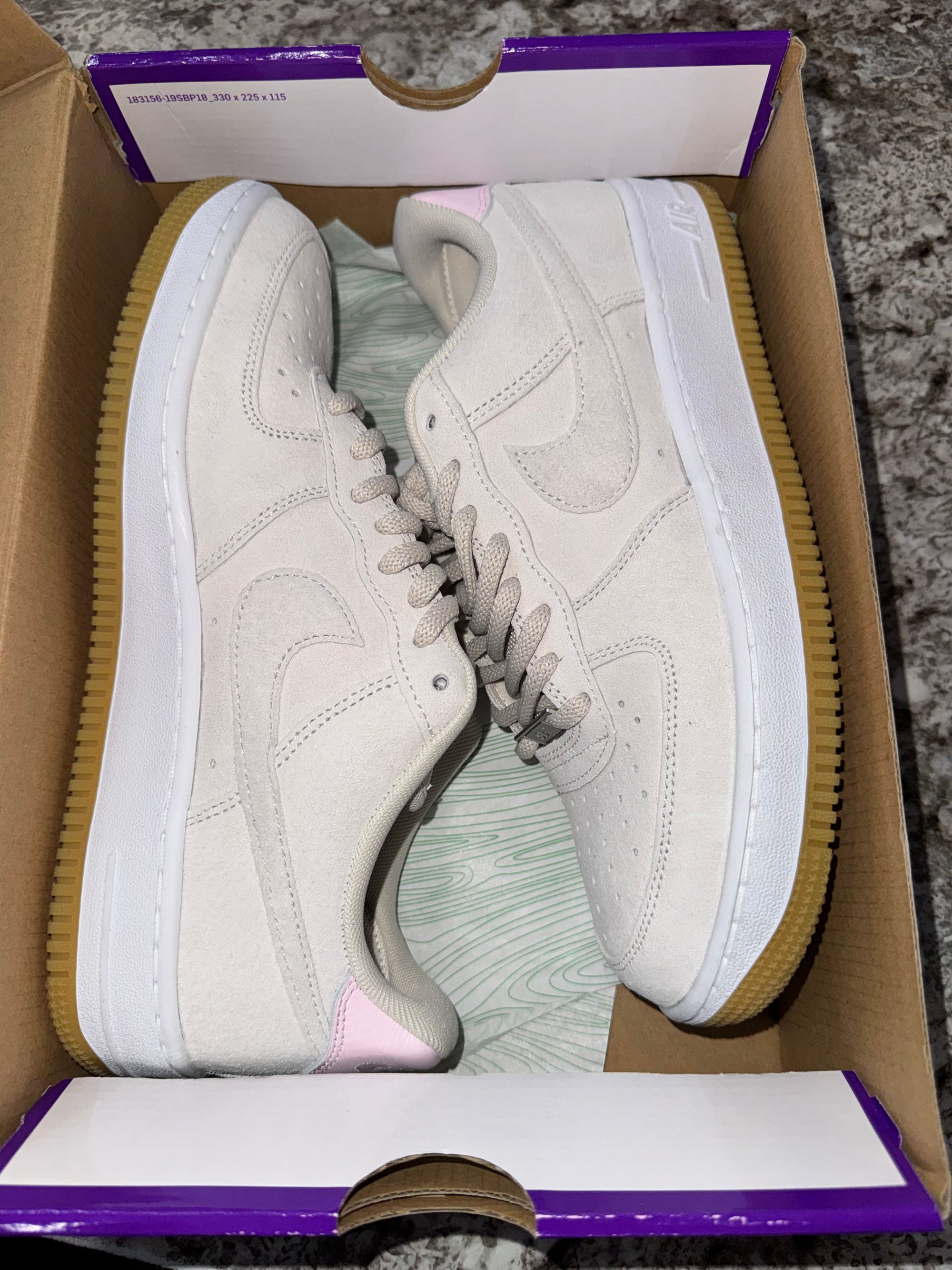 Nike Air Force 1 Low SB Light Orewood Brown Pink