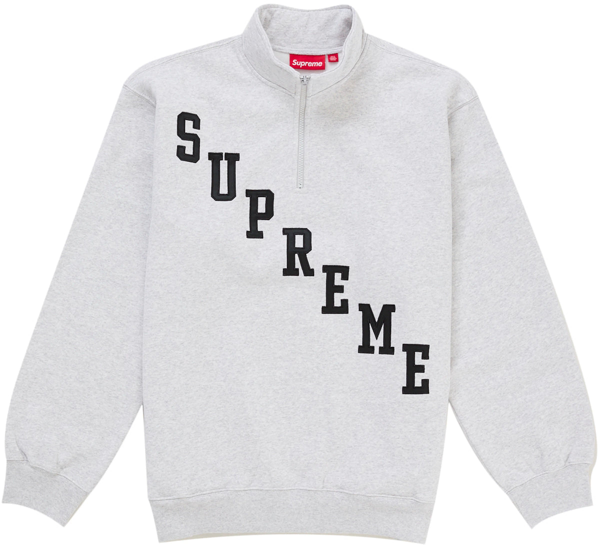 Supreme Slant Applique Half Zip Pullover