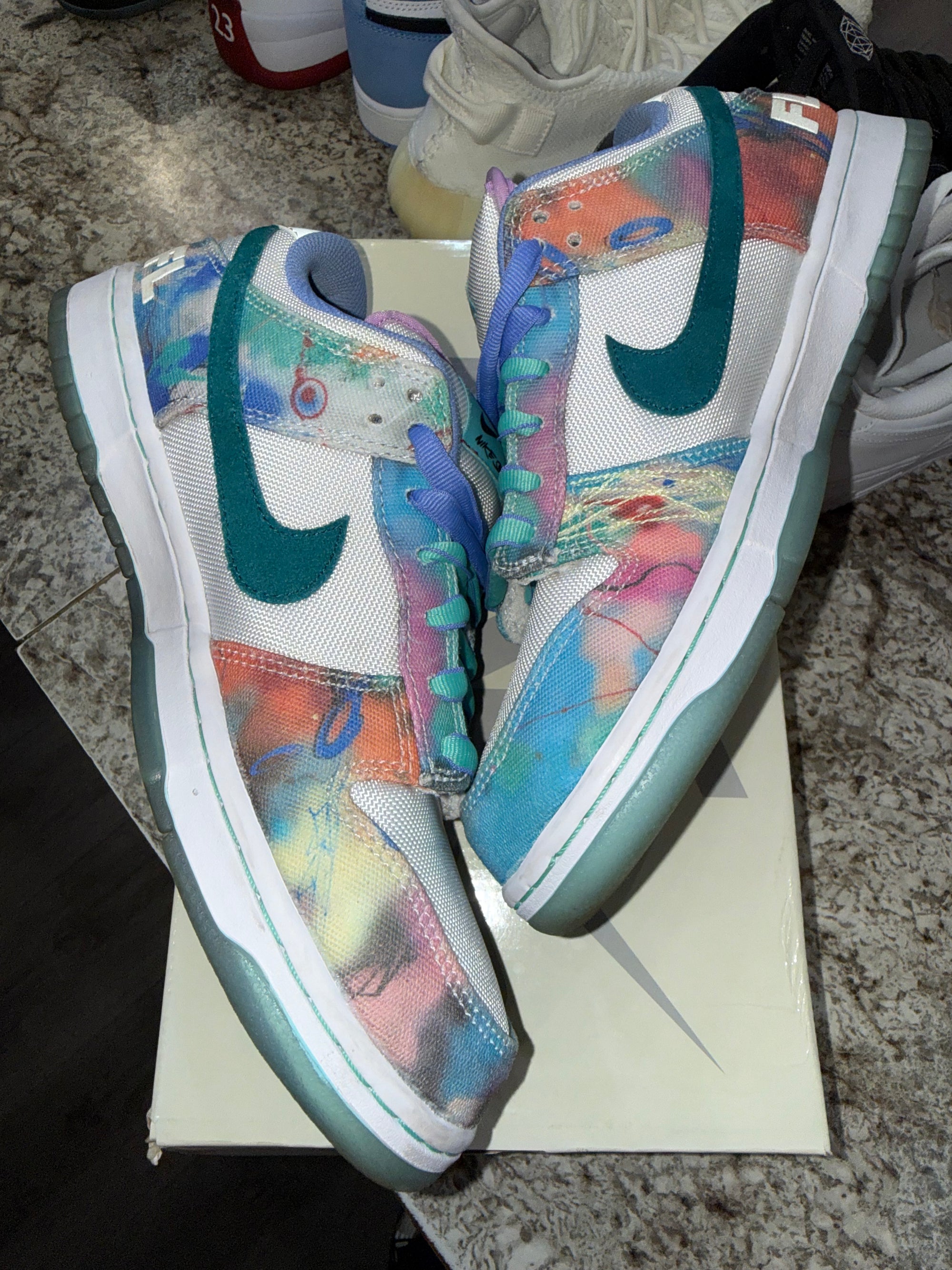 Nike SB Dunk Low Futura Laboratories Bleached Aqua