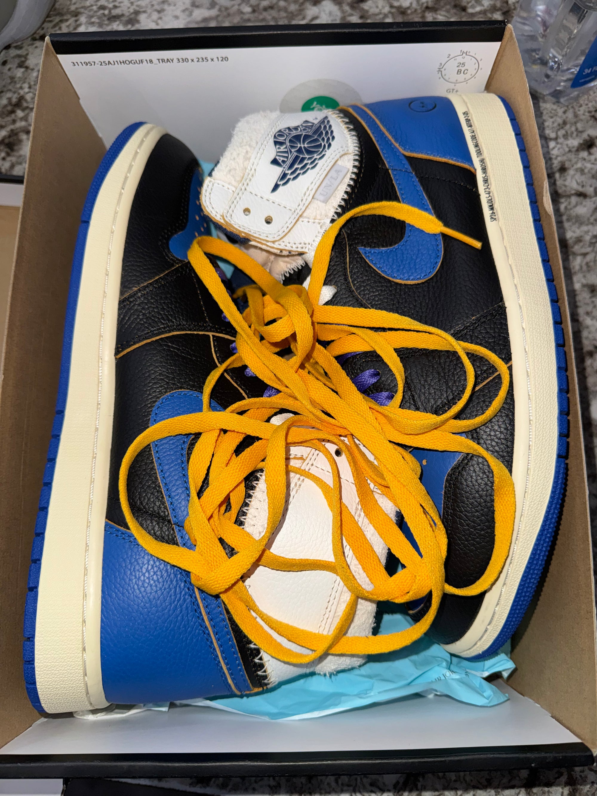 Jordan 1 Retro High OG SP Fragment x Union LA Sport Royal