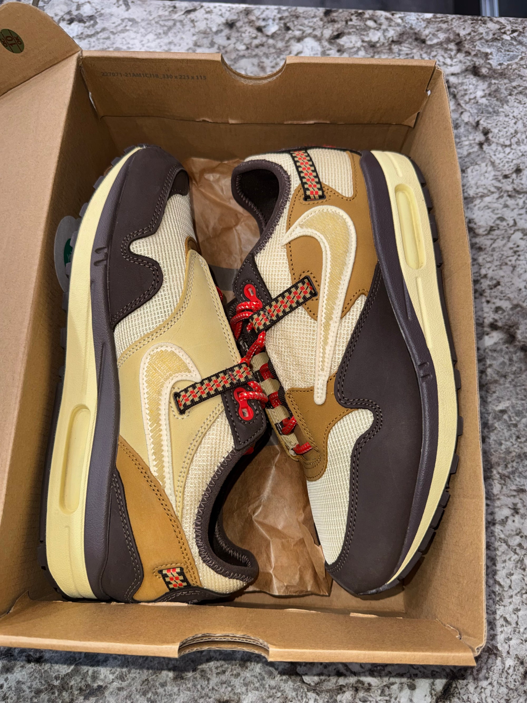 Nike Air Max 1 Travis Scott Cactus Jack Baroque Brown