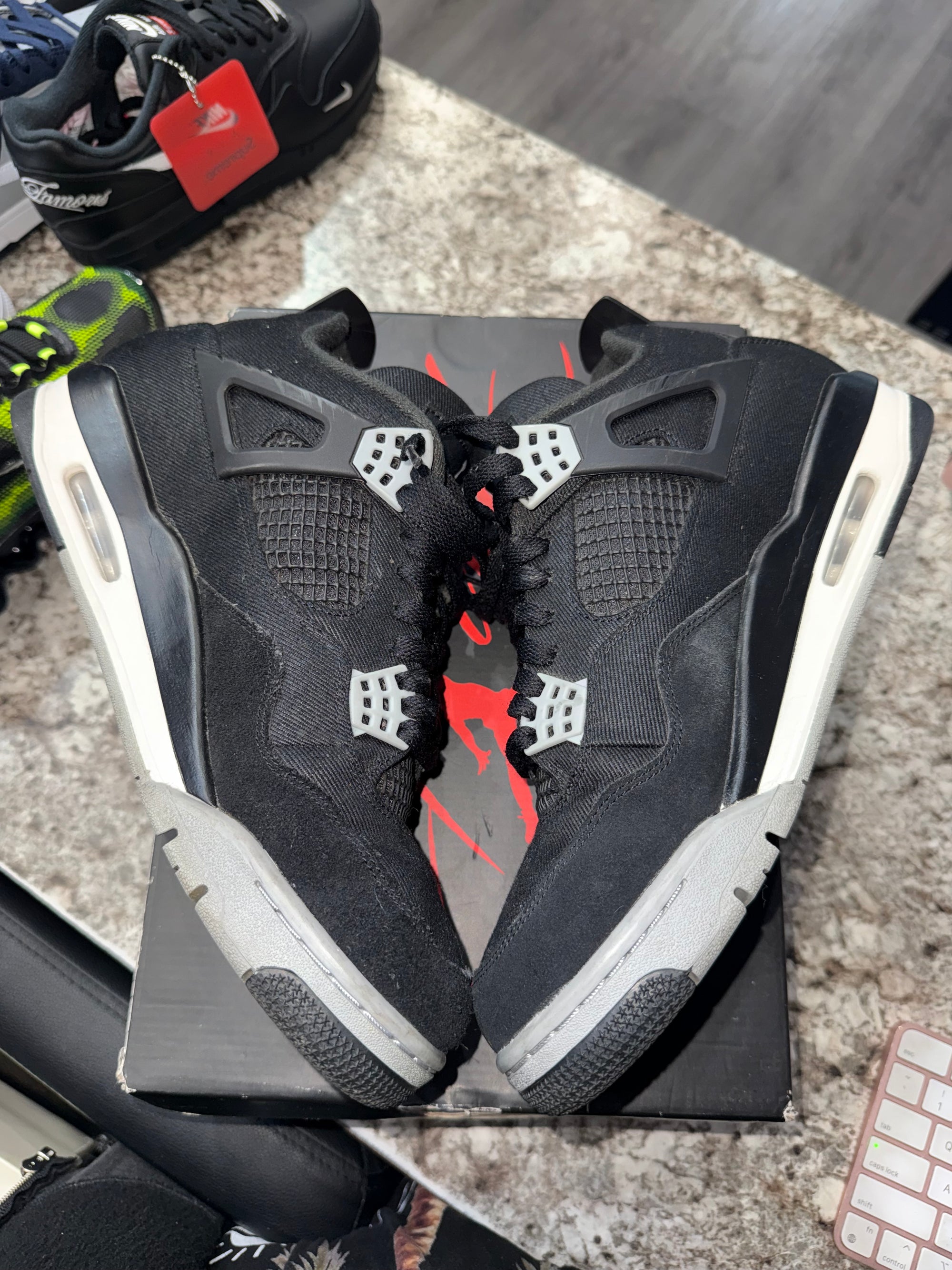 Jordan 4 Retro SE Black Canvas