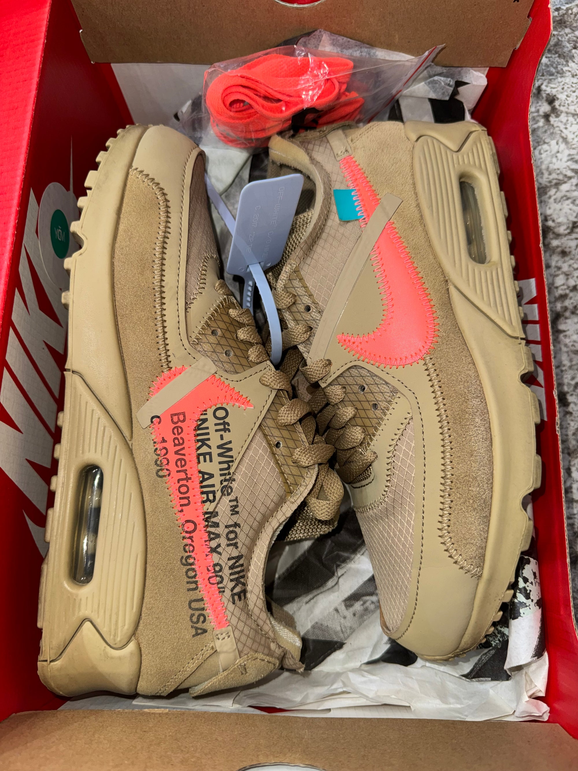 Nike Air Max 90 Off-White Desert Ore