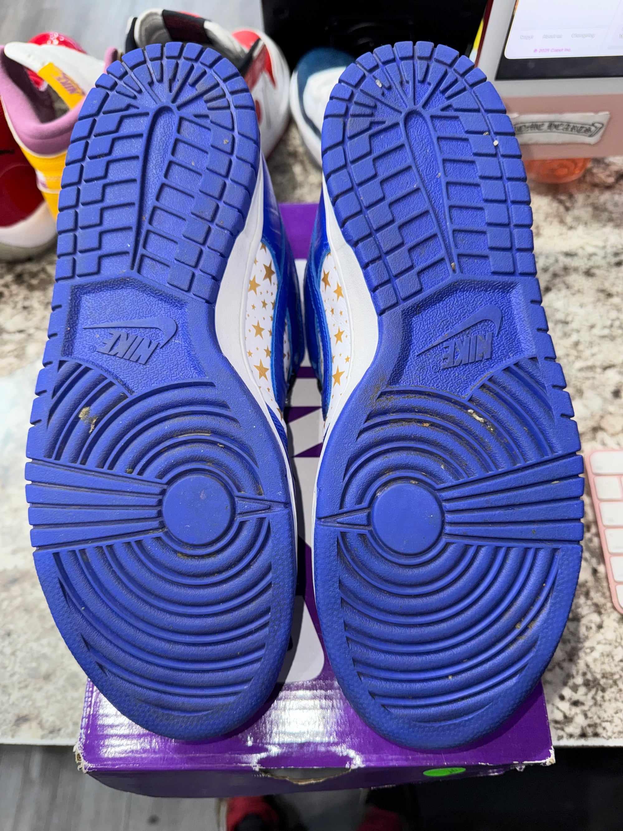 Nike SB Dunk Low Supreme Stars Hyper Royal (2021) (DAMAGED BOX)