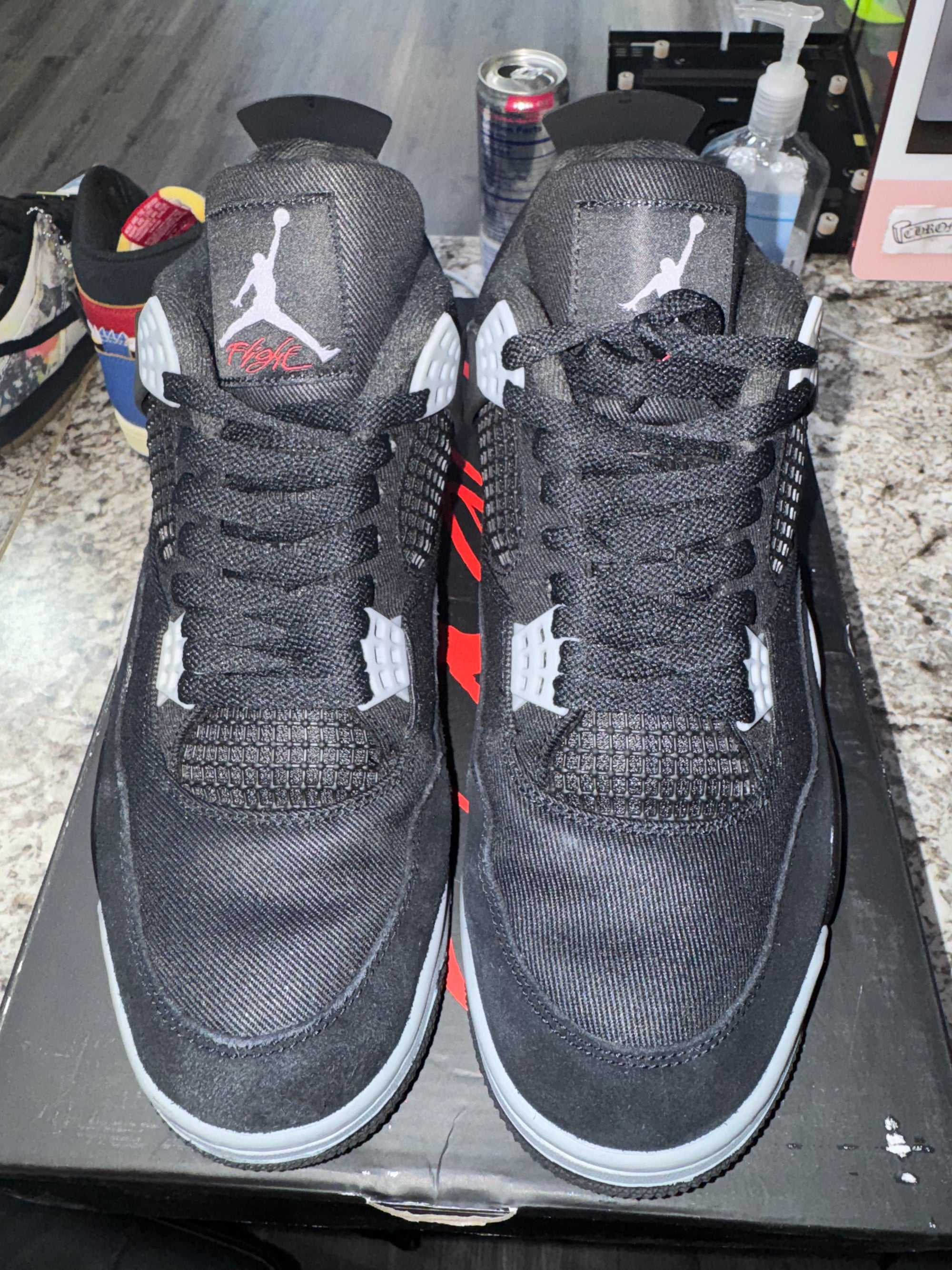 Jordan 4 Retro SE Black Canvas