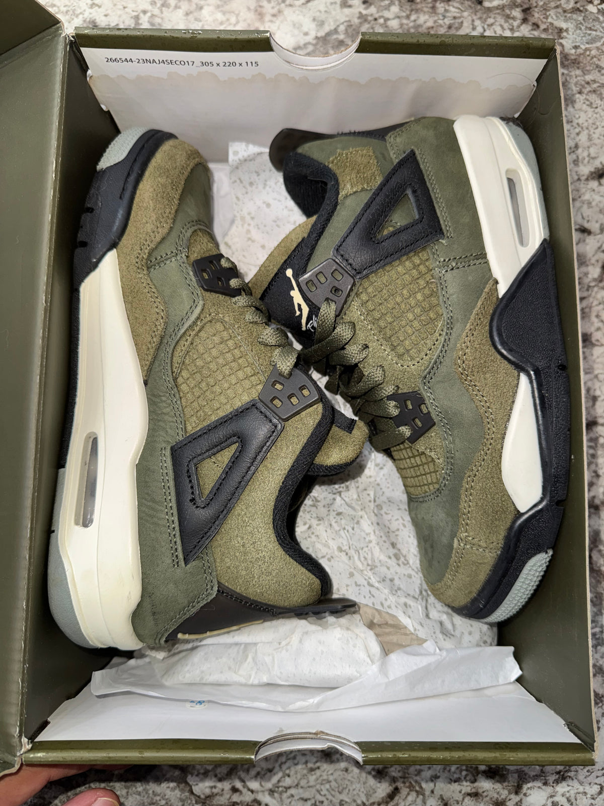 Jordan 4 Retro SE Craft Medium Olive (GS)