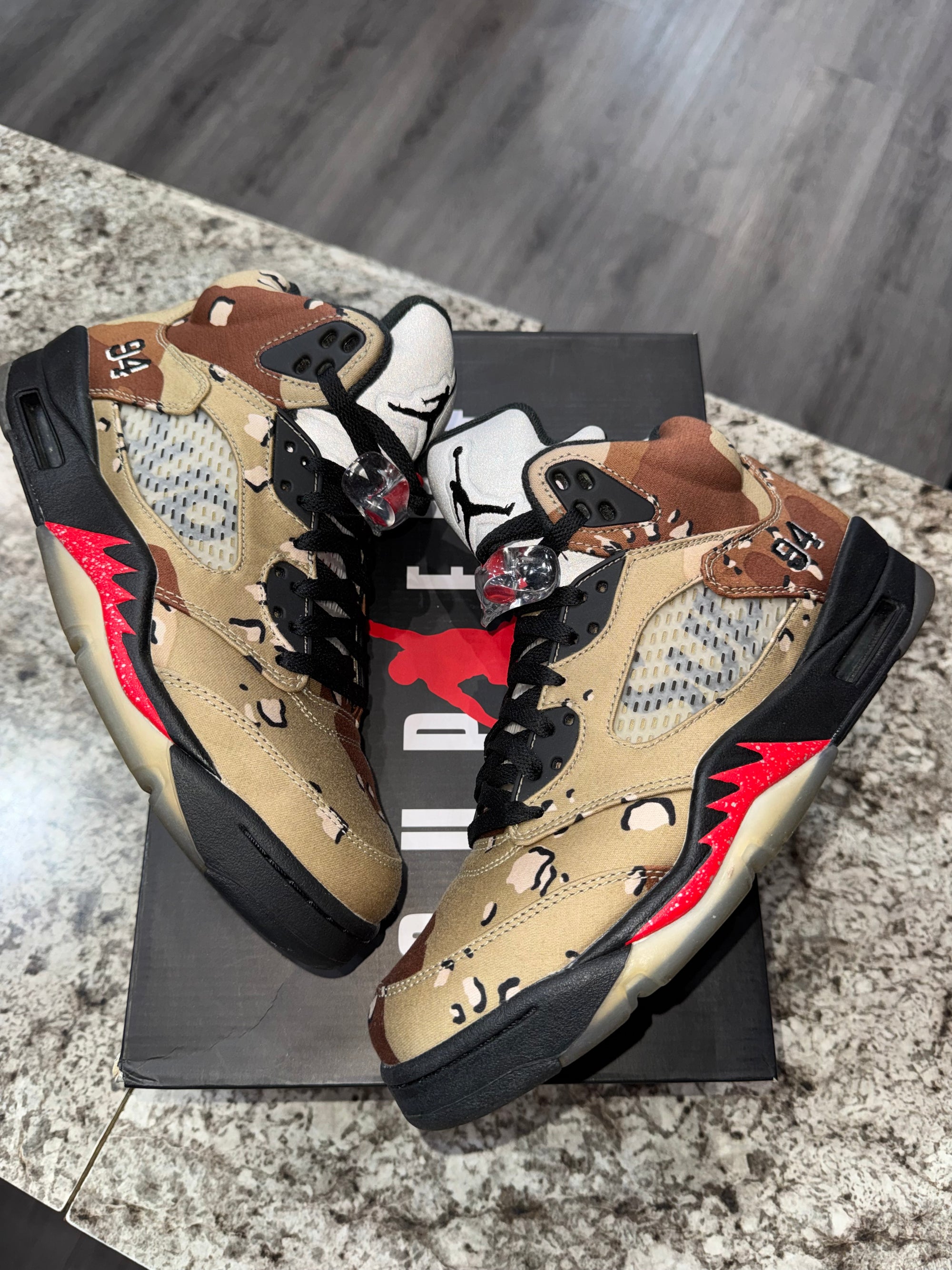 Jordan 5 Retro Supreme Desert Camo