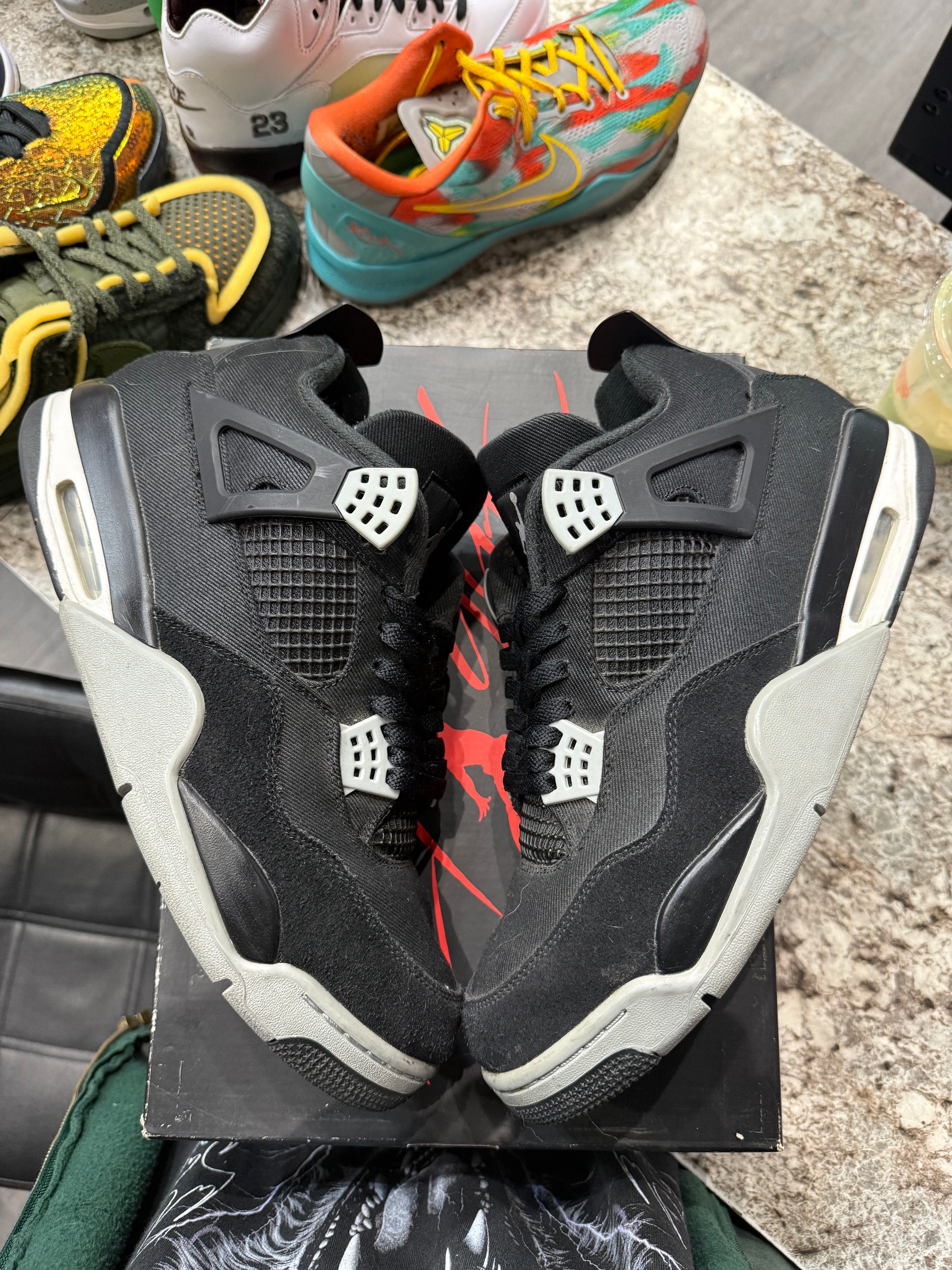 Jordan 4 Retro SE Black Canvas
