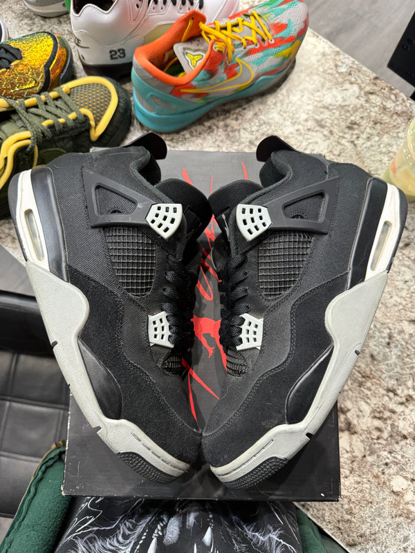 Jordan 4 Retro SE Black Canvas