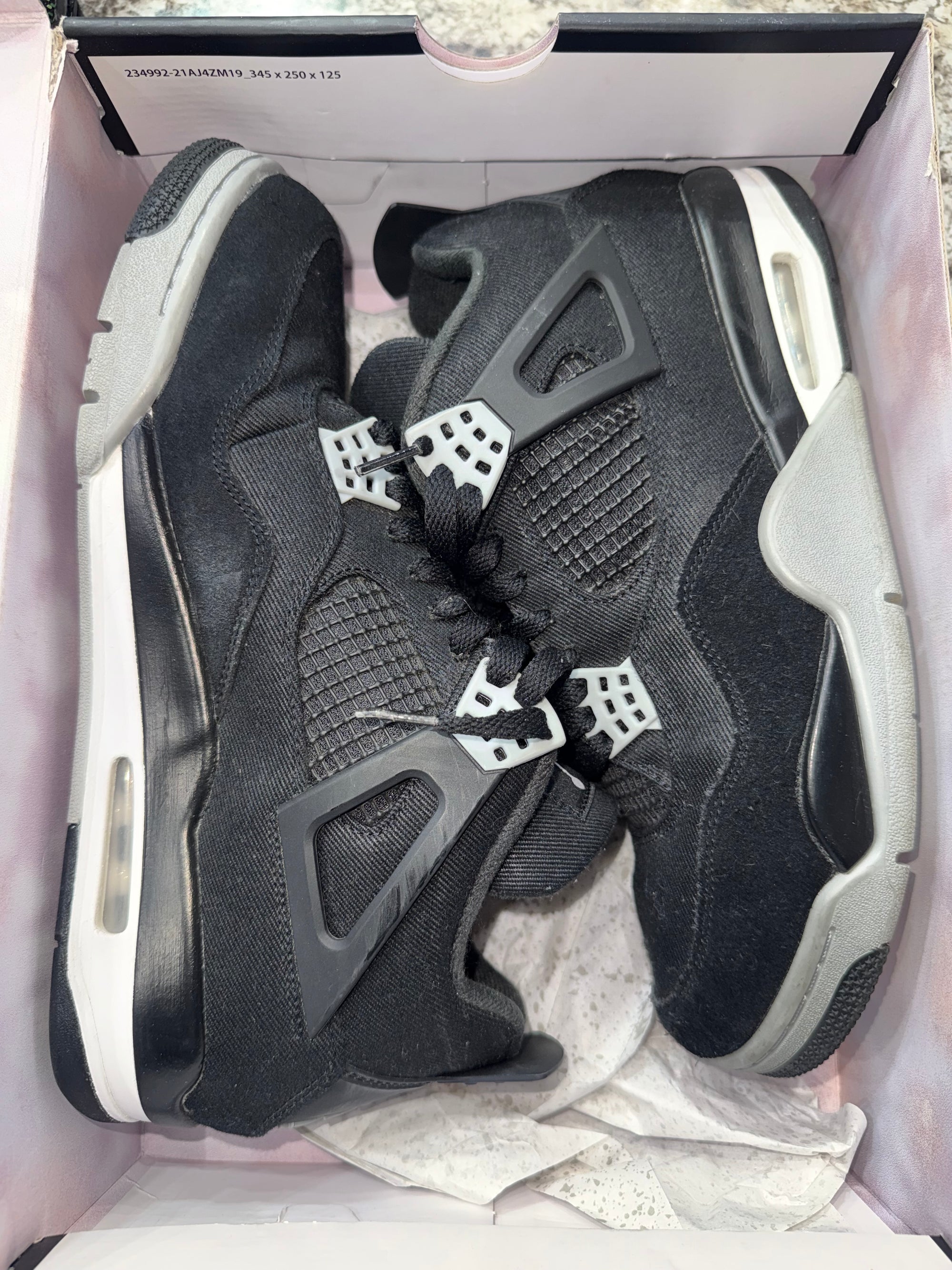 Jordan 4 Retro SE Black Canvas