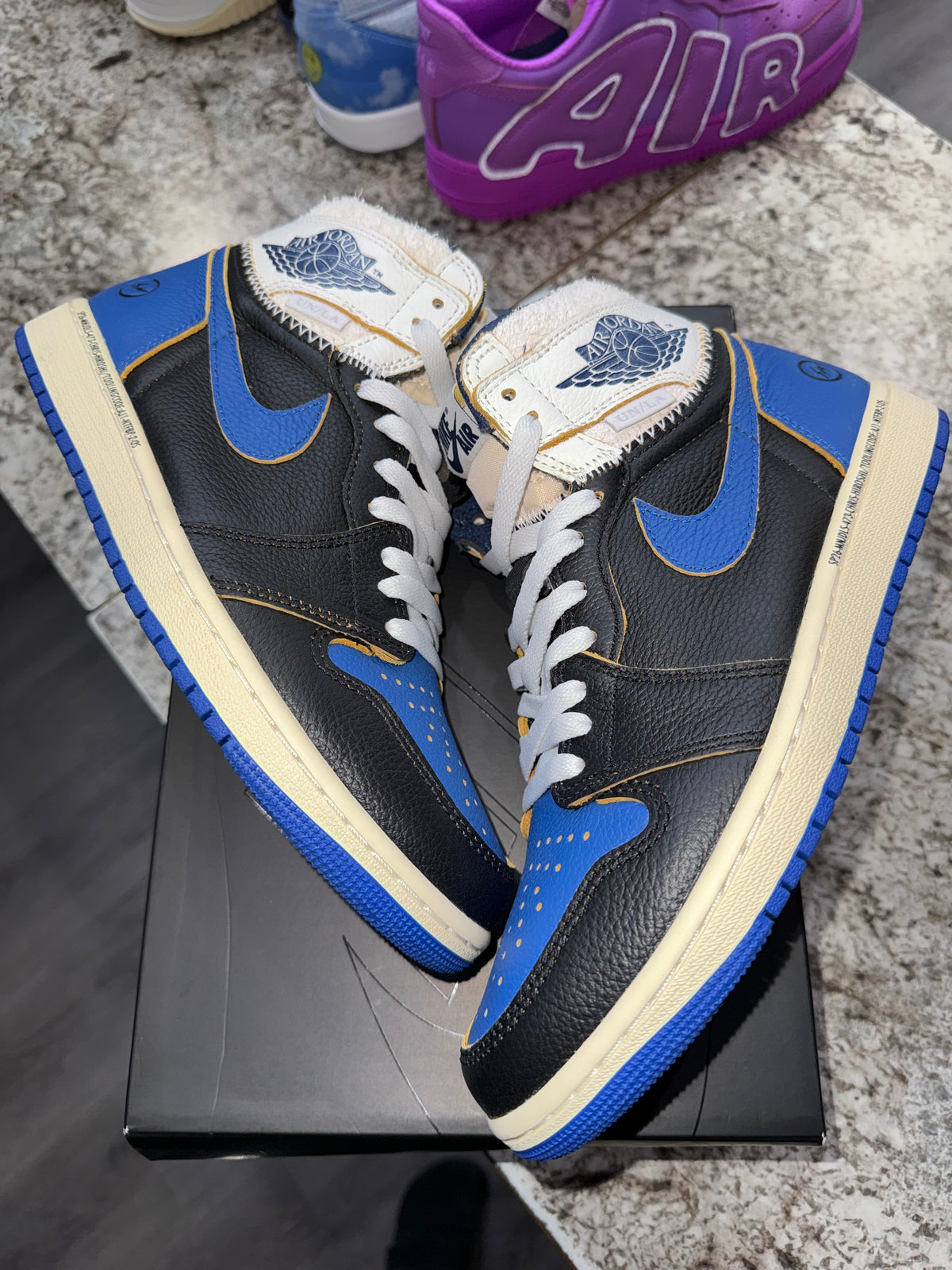 Jordan 1 Retro High OG SP Fragment x Union LA Sport Royal