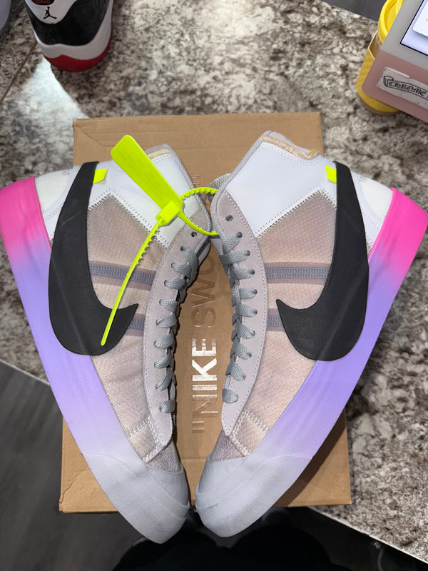 Nike Blazer Mid Off-White Wolf Grey Serena Queen