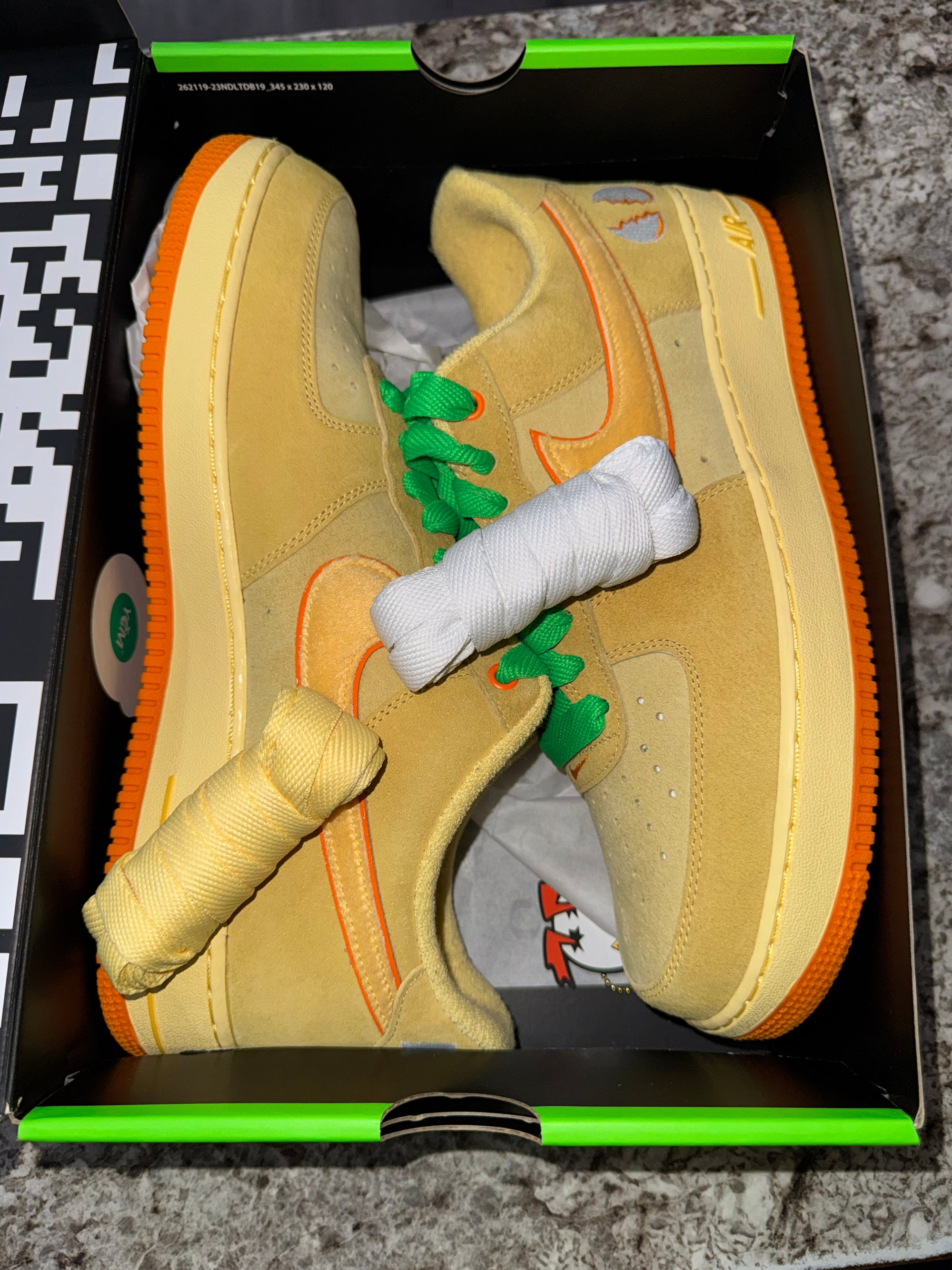Nike Air Force 1 Low Ducks of a Feather University of Oregon Duck or Egg