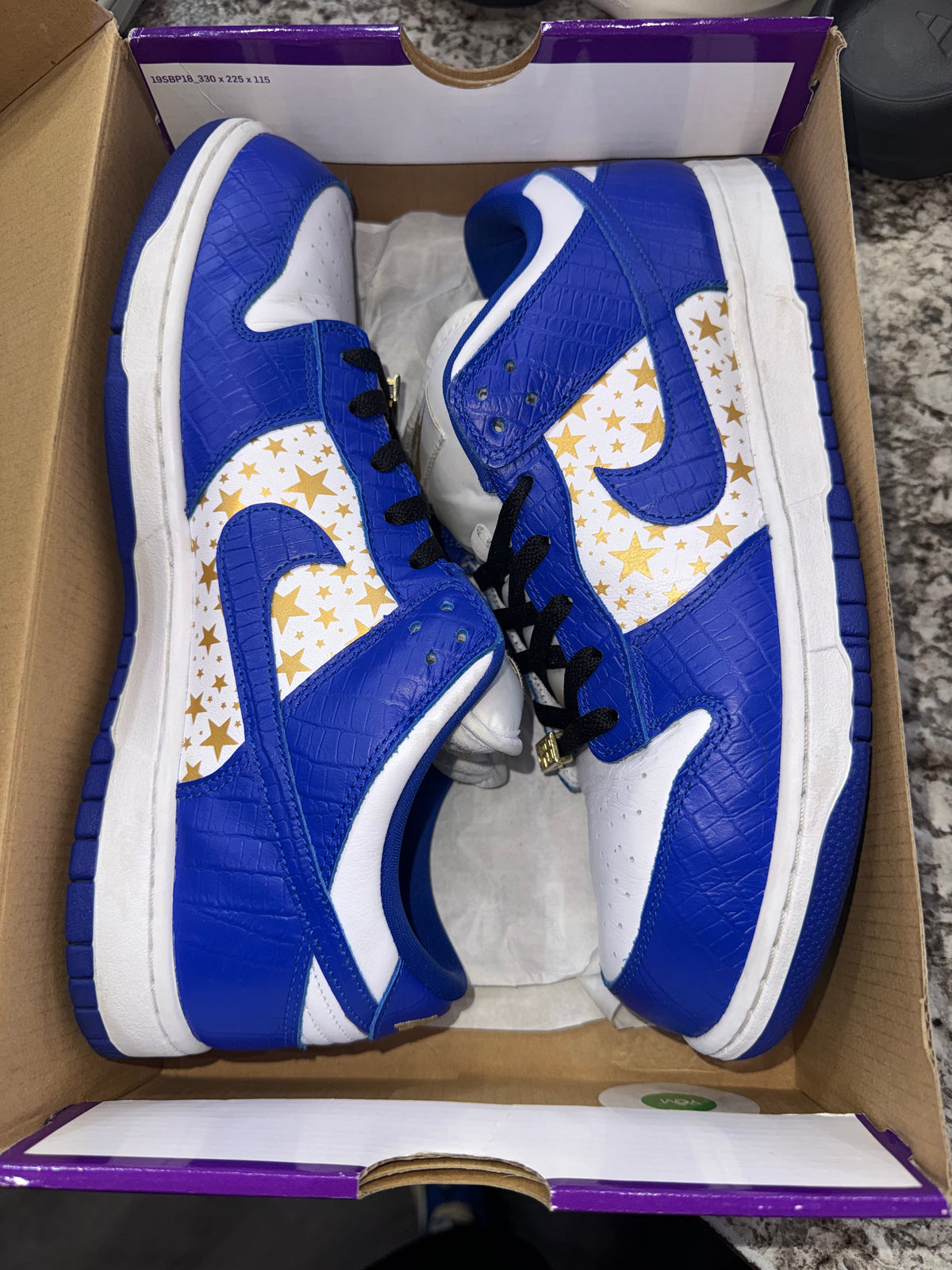 Nike SB Dunk Low Supreme Stars Hyper Royal (2021)