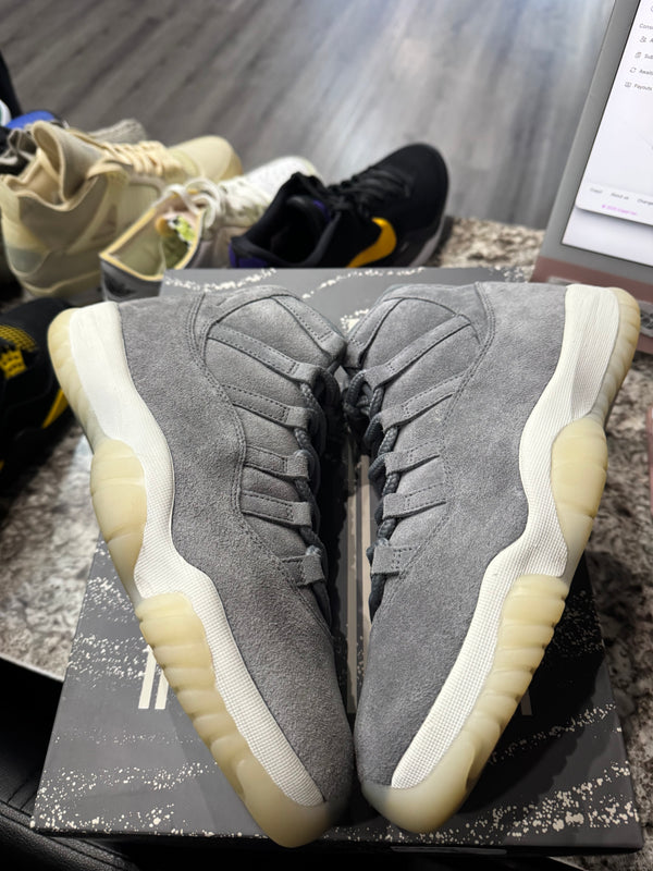 Jordan 11 Retro Pinnacle Grey Suede